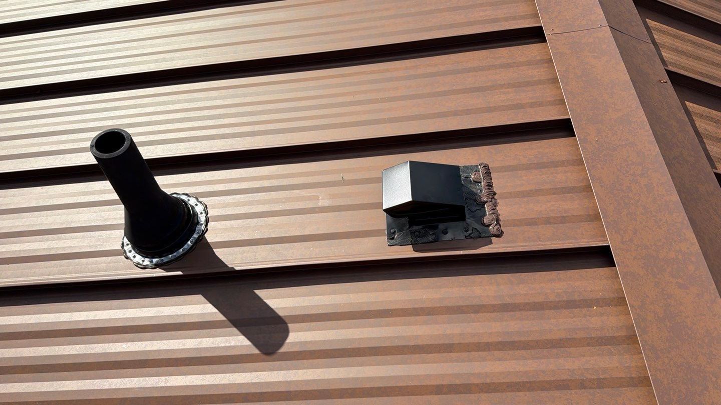 Roof Replacement using MS Standing Seam Roof Western Rust by 180 Contractors