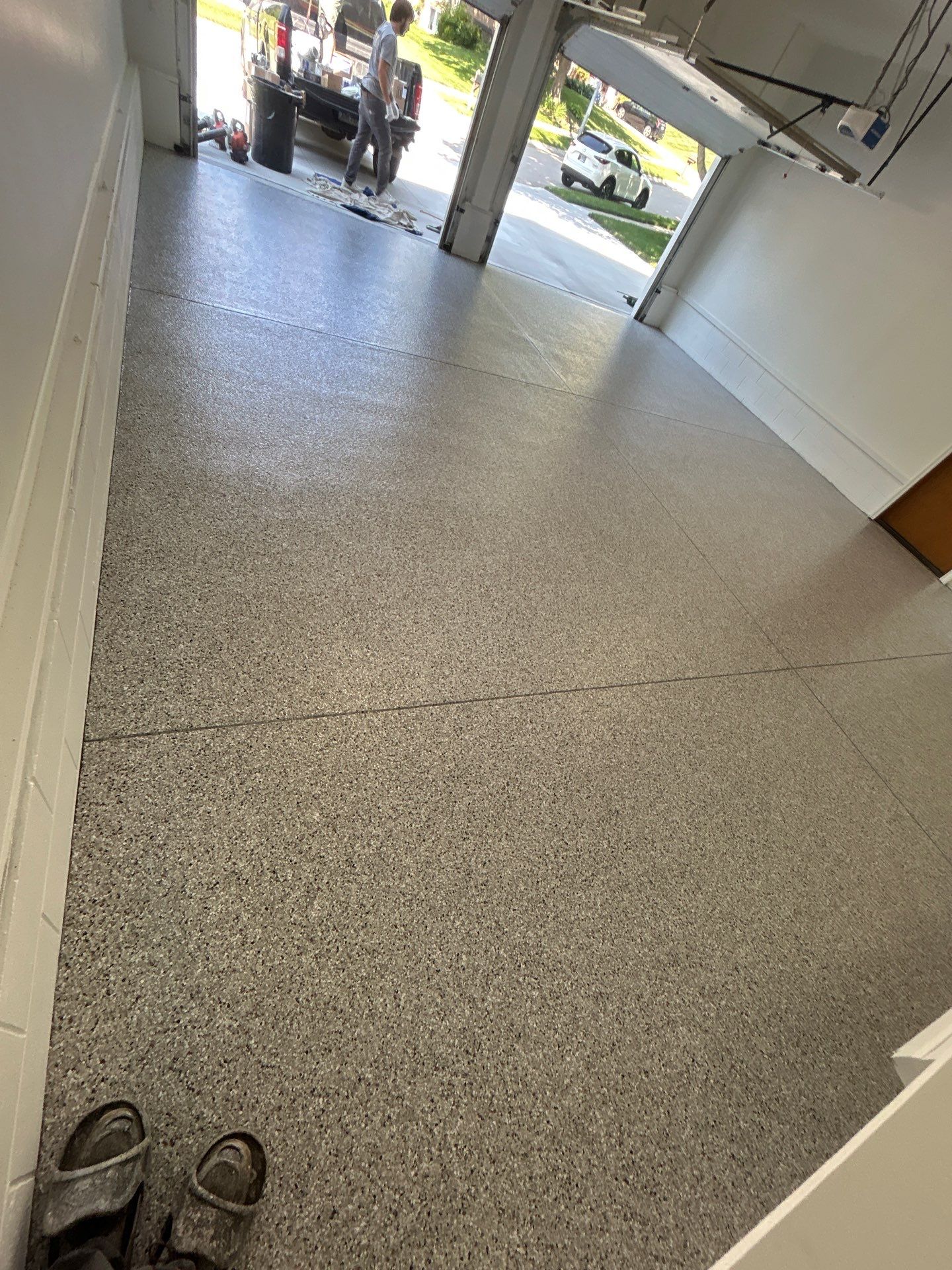 Multi-Phase Epoxy Floor Coating for Omaha Residential Garage by Granite Garage Floors