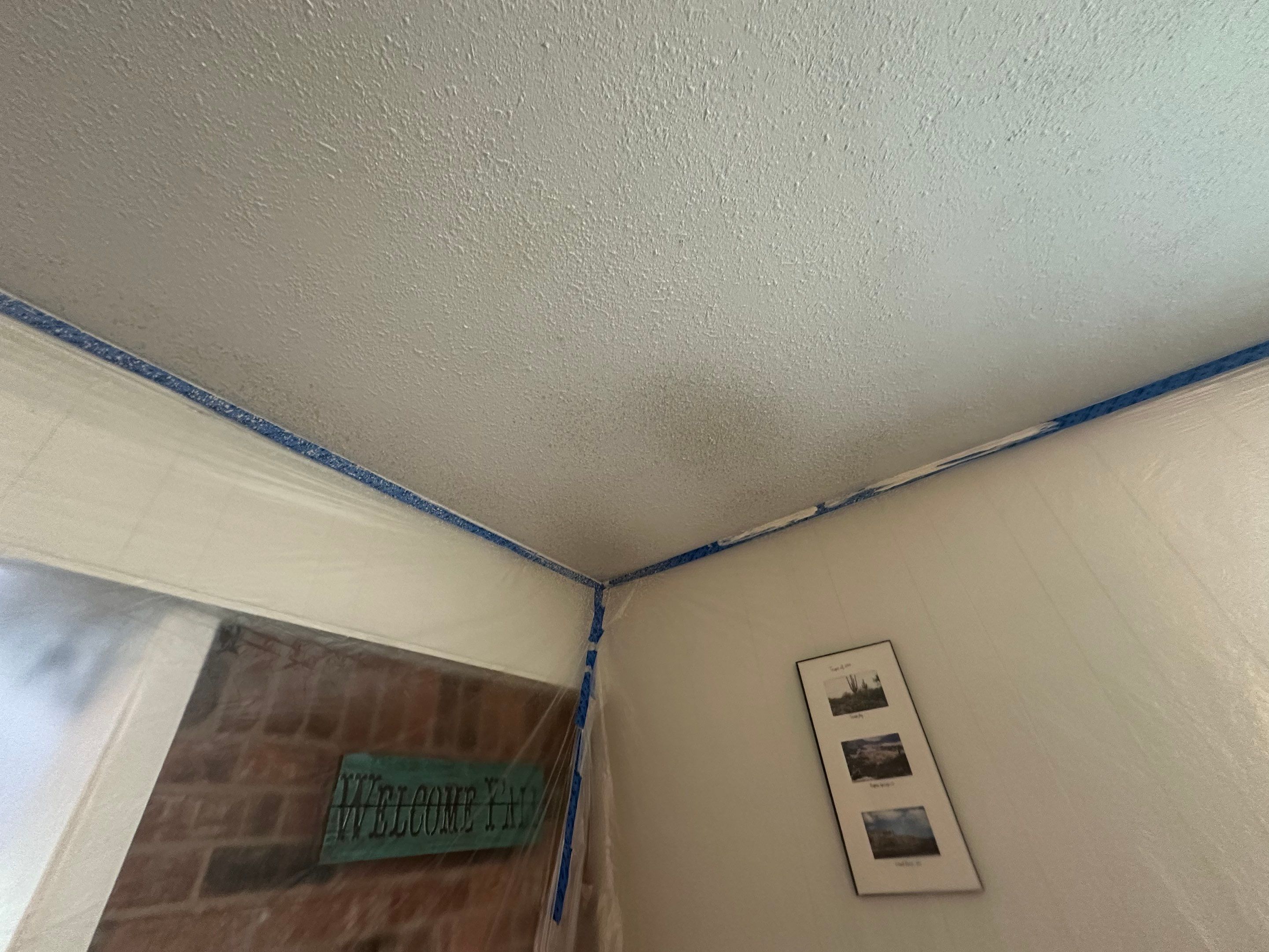 Interior Painting in Gilmer, TX | From Stains & Spots to Fresh White Room by Quality Coats Painting