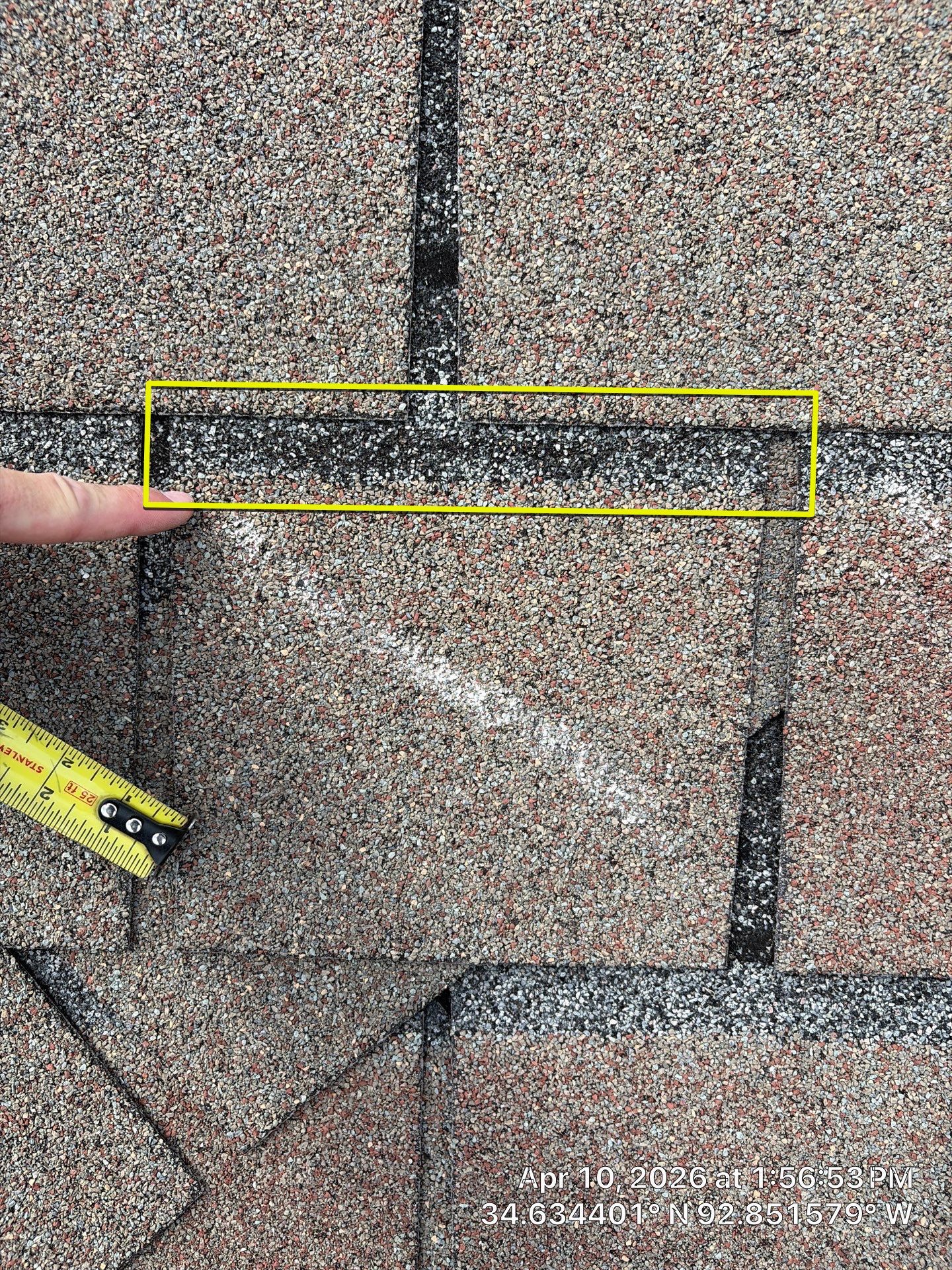 Shingle Roof Damage Assessment in Hot Springs Village by Temple Roofing and Exteriors