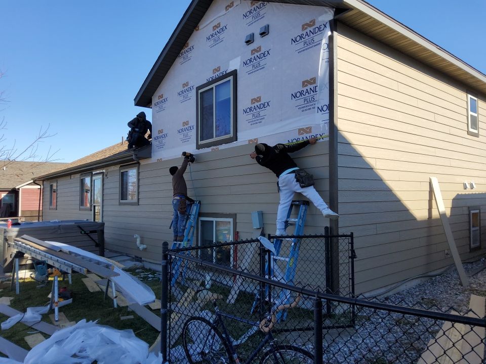 Residential Roofing Installation using LP Smart Siding in Bozeman, Montana by swagg construction