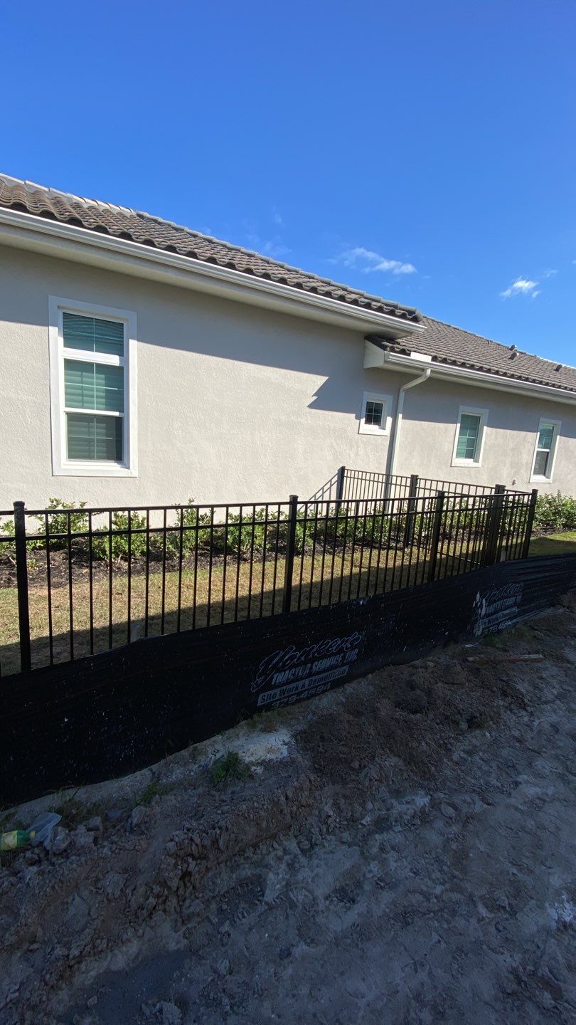 Bradenton, FL  4ft. Tall 3-Rail Black Aluminum Fence by Asap fence and gates, LLC