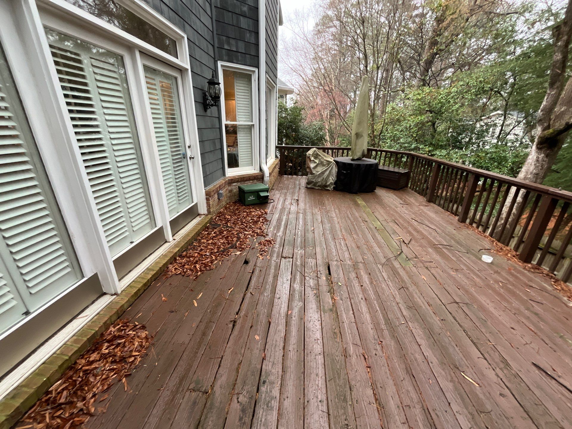 Trex New Deck Build with Screened in Under Deck by Nelson Exteriors 
