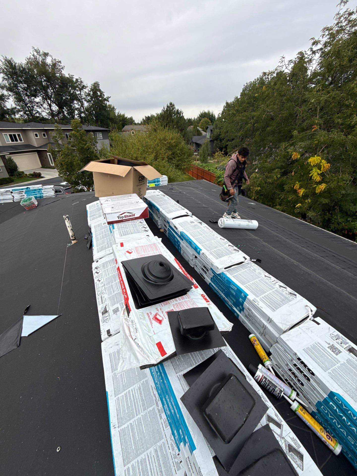 Residential Roof Replacement with Architectural Shingles in Boise by Olive Roofing