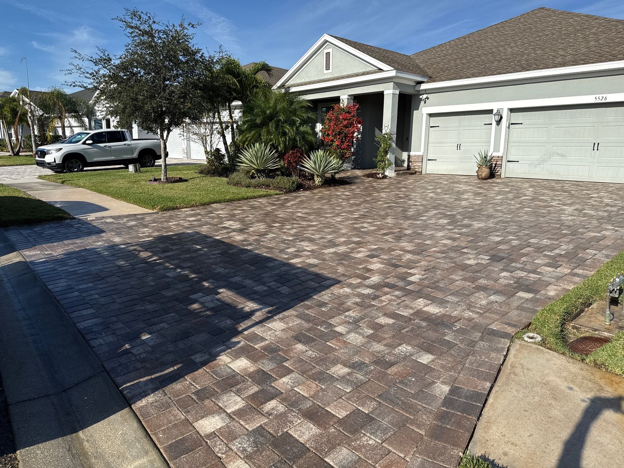 One-Story House Wash & Driveway Cleaning in Trevesta – Palmetto, FL by Sunshine AquaWash