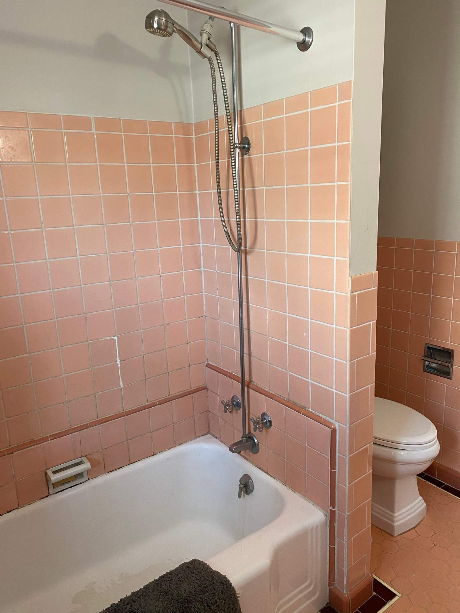 Modern Bathroom Remodeling With Dual Vanity and Subway Tile by American Made Construction