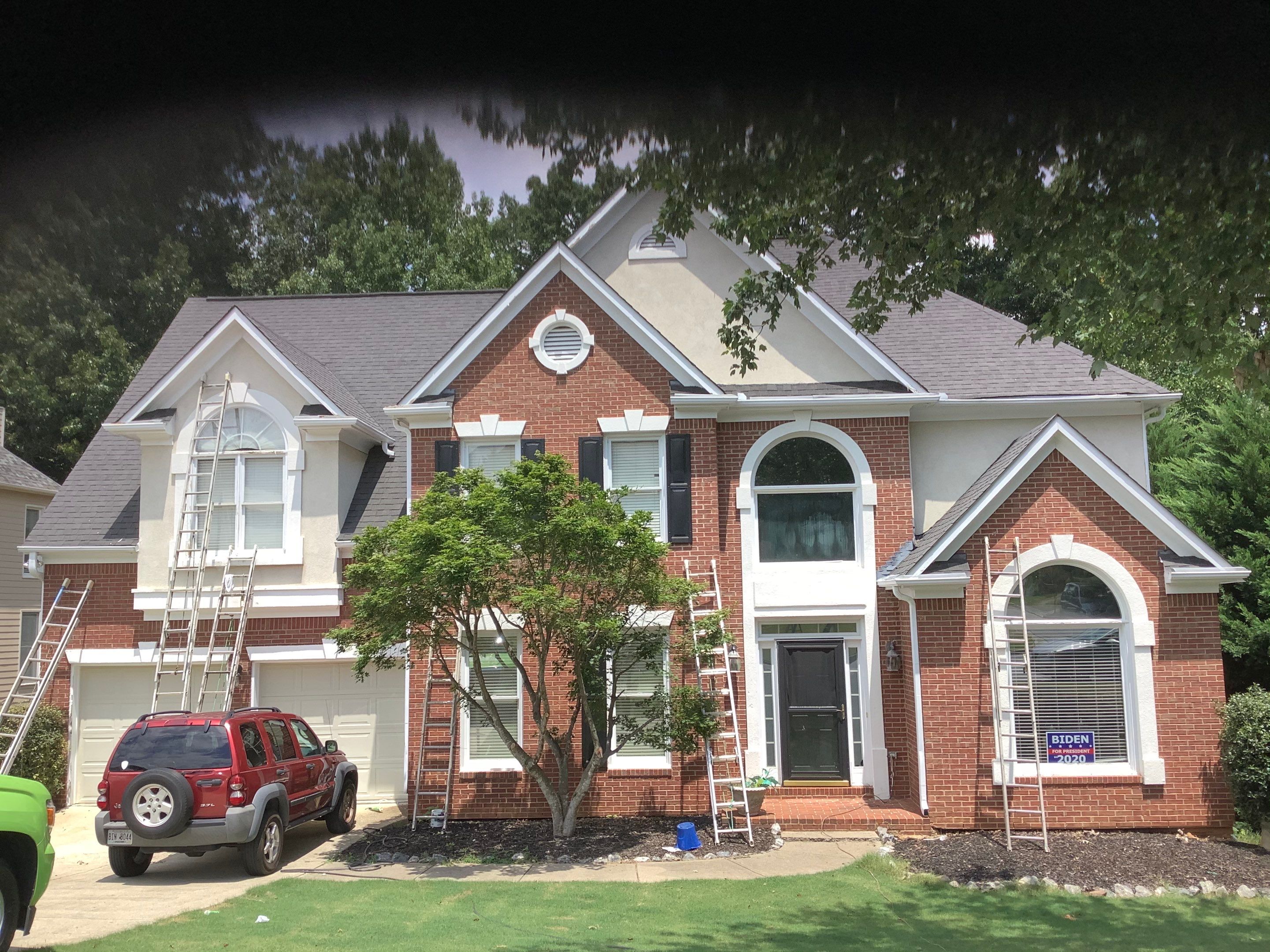 Complete Exterior Brick Painting and Siding Transformation in Alpharetta by Swift Home Renovations