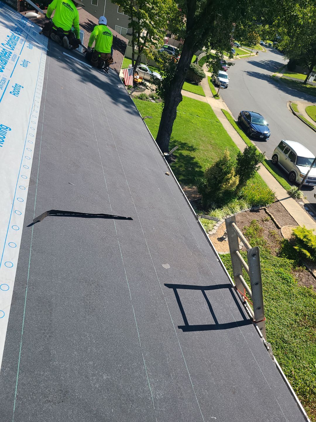 Burke: Residential Roof Installation with CertainTeed Landmark Pro Designer Shingles in Max Def Charcoal Black by RM Banning, Inc.