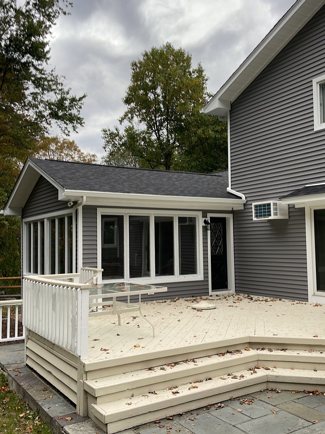 Residential Roofing Installation using Owens Corning TruDefinition Duration AR - Onyx Black & New Siding Using Mainstreet Charcoal Gray by A Plus Exterior