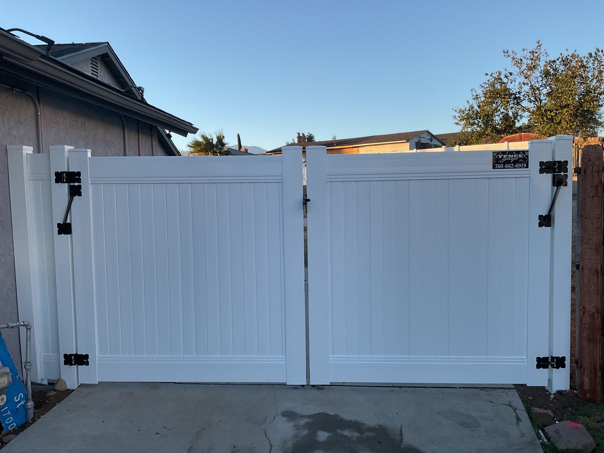 6ft White Privacy Fence  by Fence Guys Inc. 
