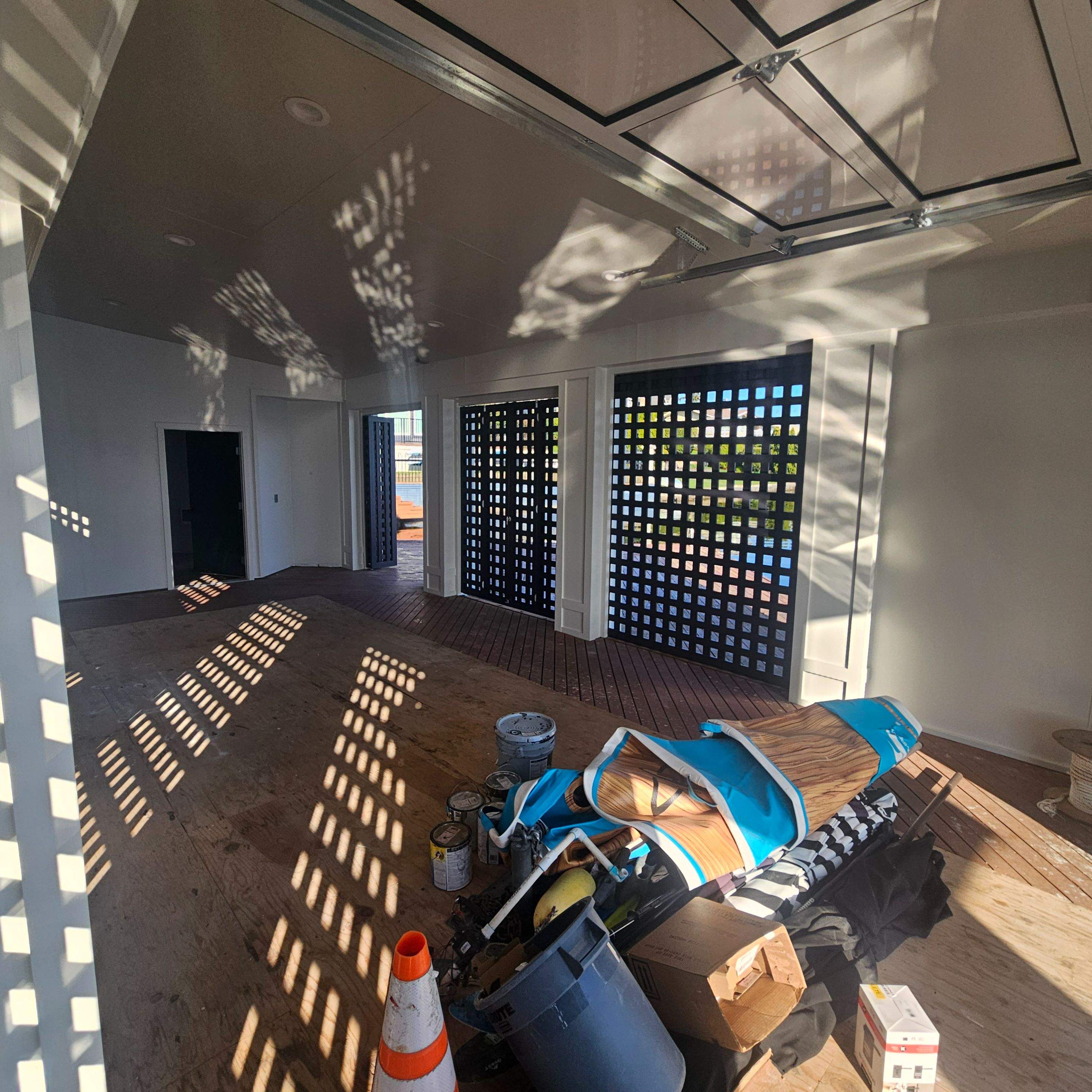 Boathouse roof and paint by RoofWorks Northwest