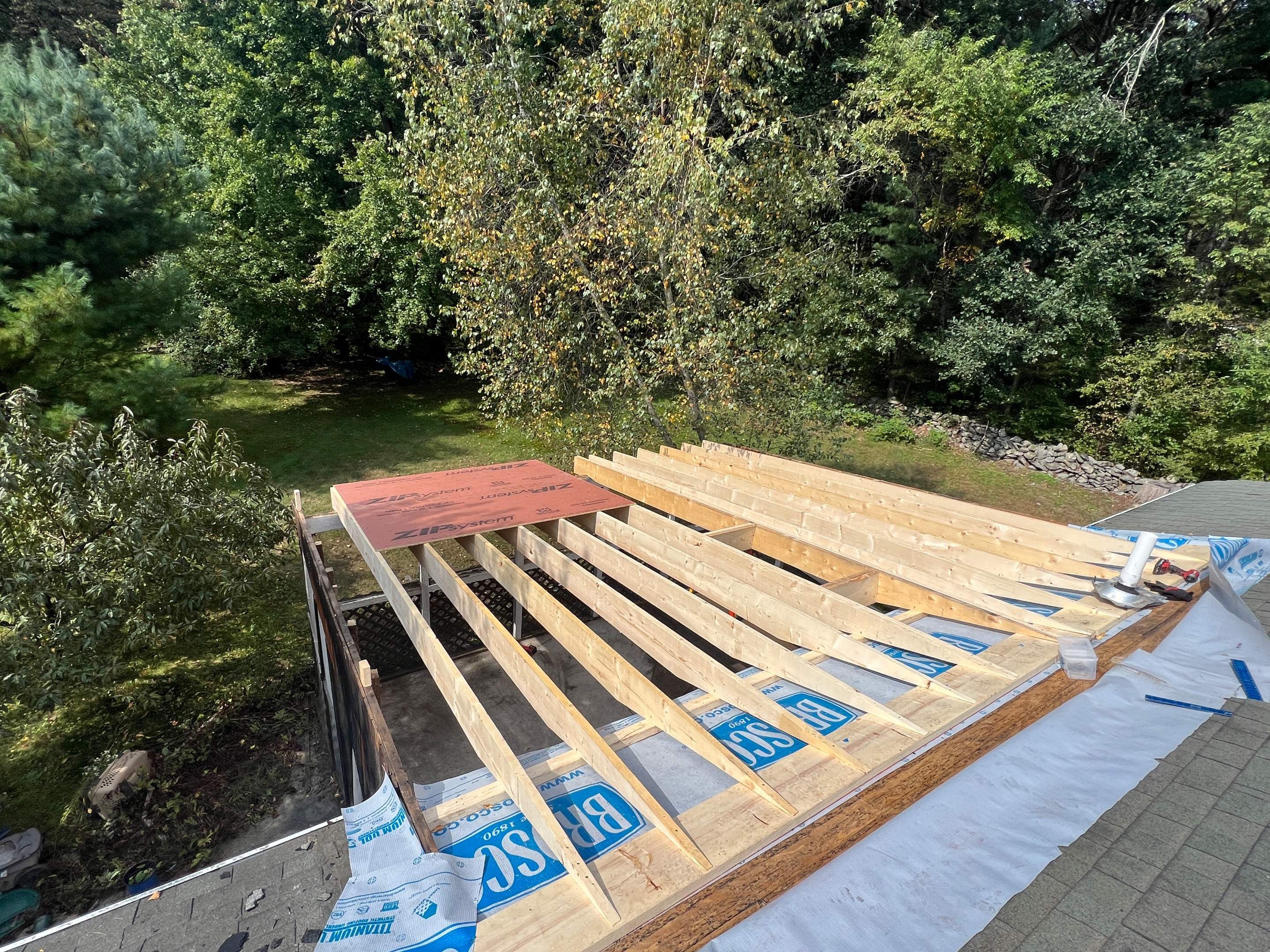 Screenroom Roof Rebuild by Chagnon Building & Remodeling LLC