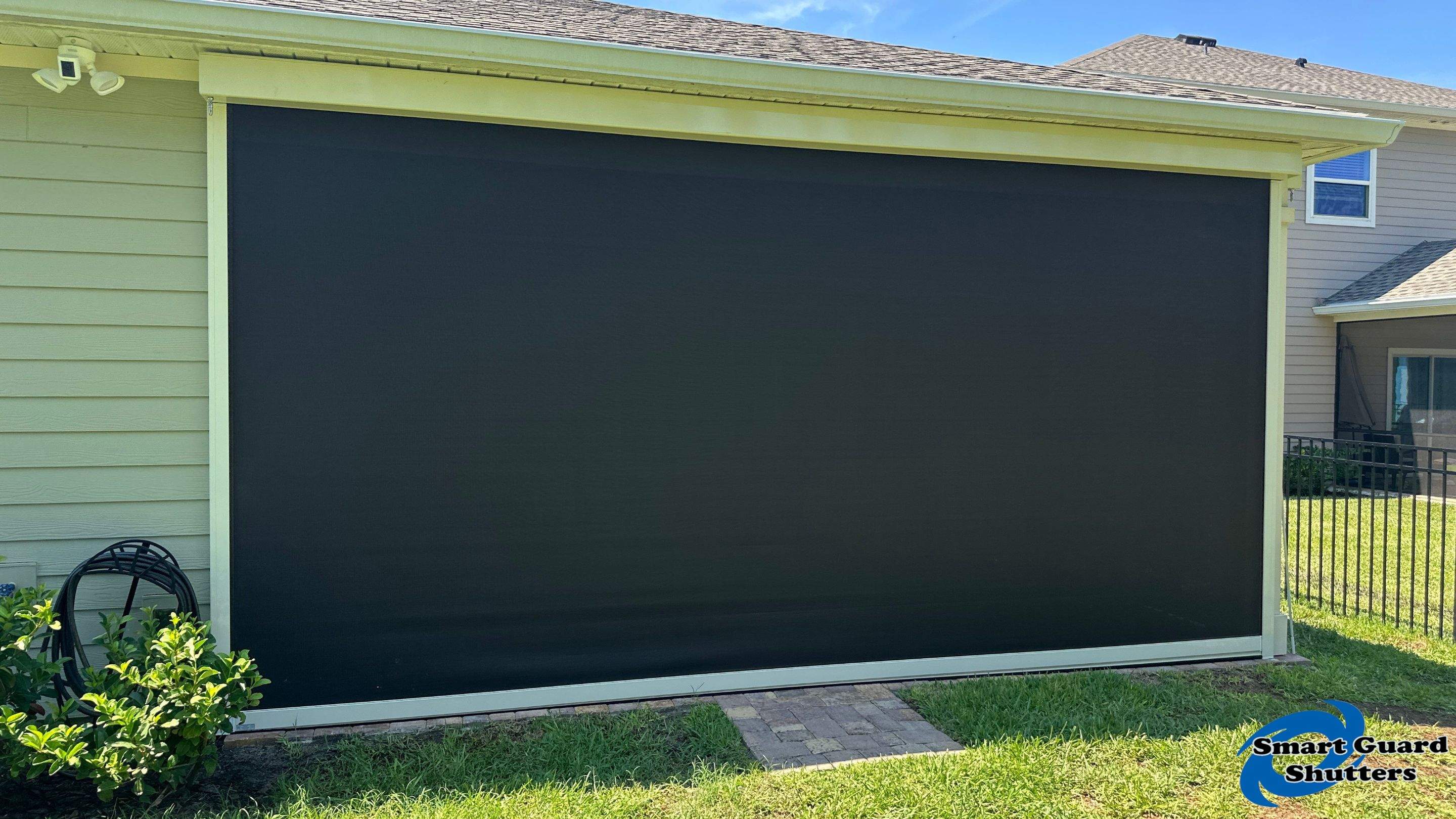 Ultrashield Hurricane Screen in Ivory by Smart Guard Shutters