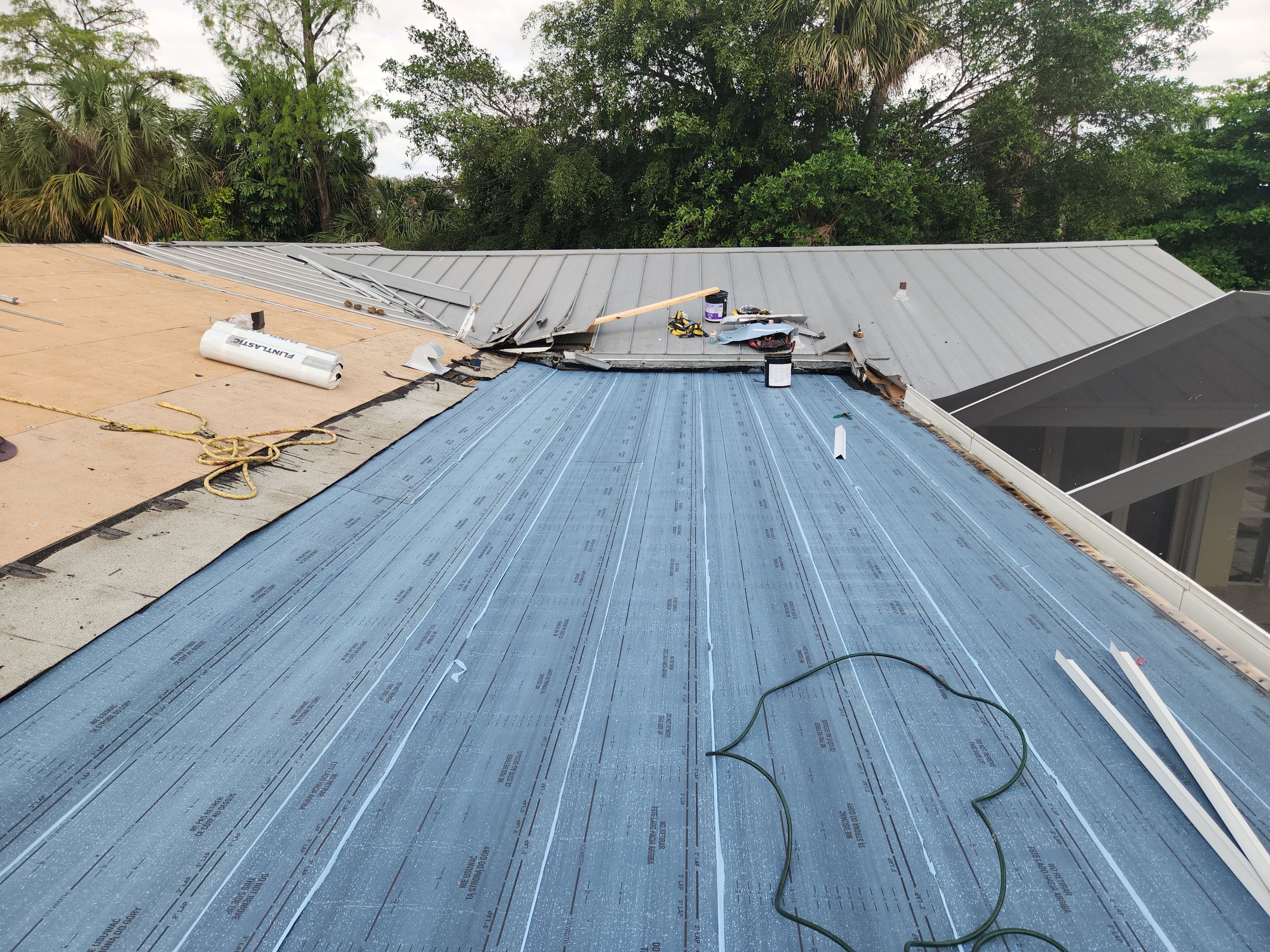 Flat Roof Replacement and Fascia Repair in Margate by Aastro Roofing