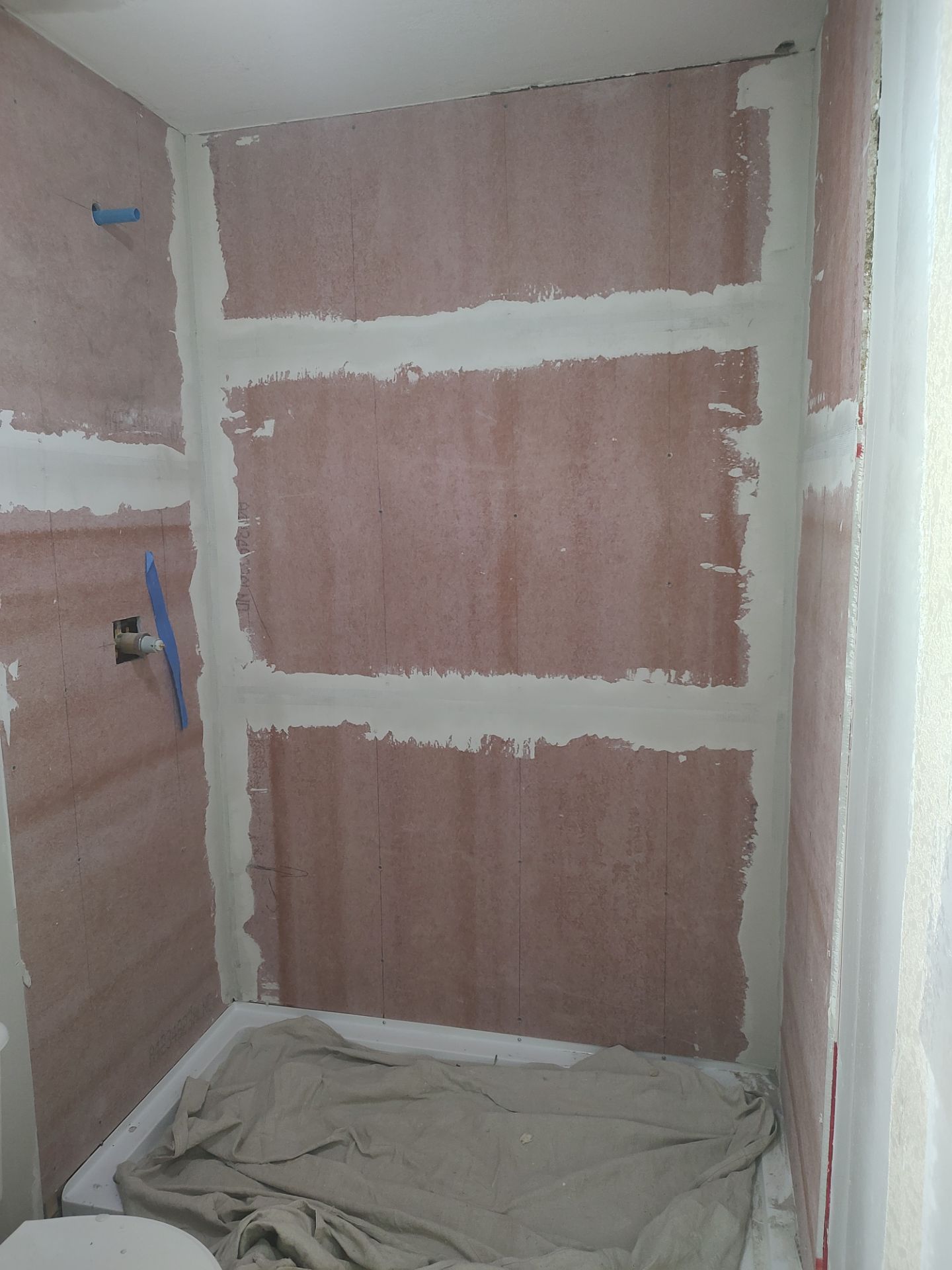 Bathroom remodel w/shower upgrade by In & Out Construction & Remodeling, LLC