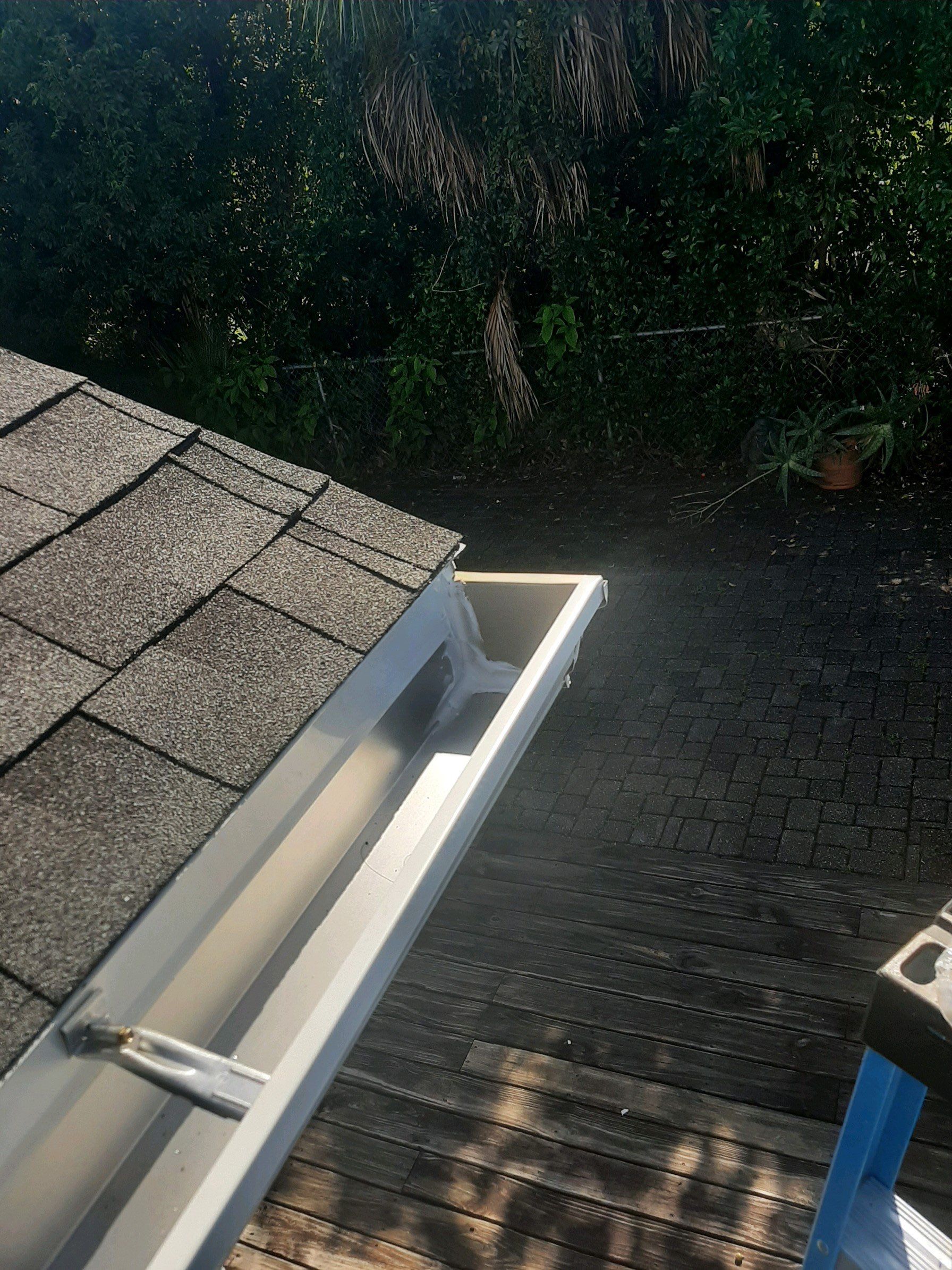 Gutter Installation using K-Style Seamless Gutters by Gutter Professors