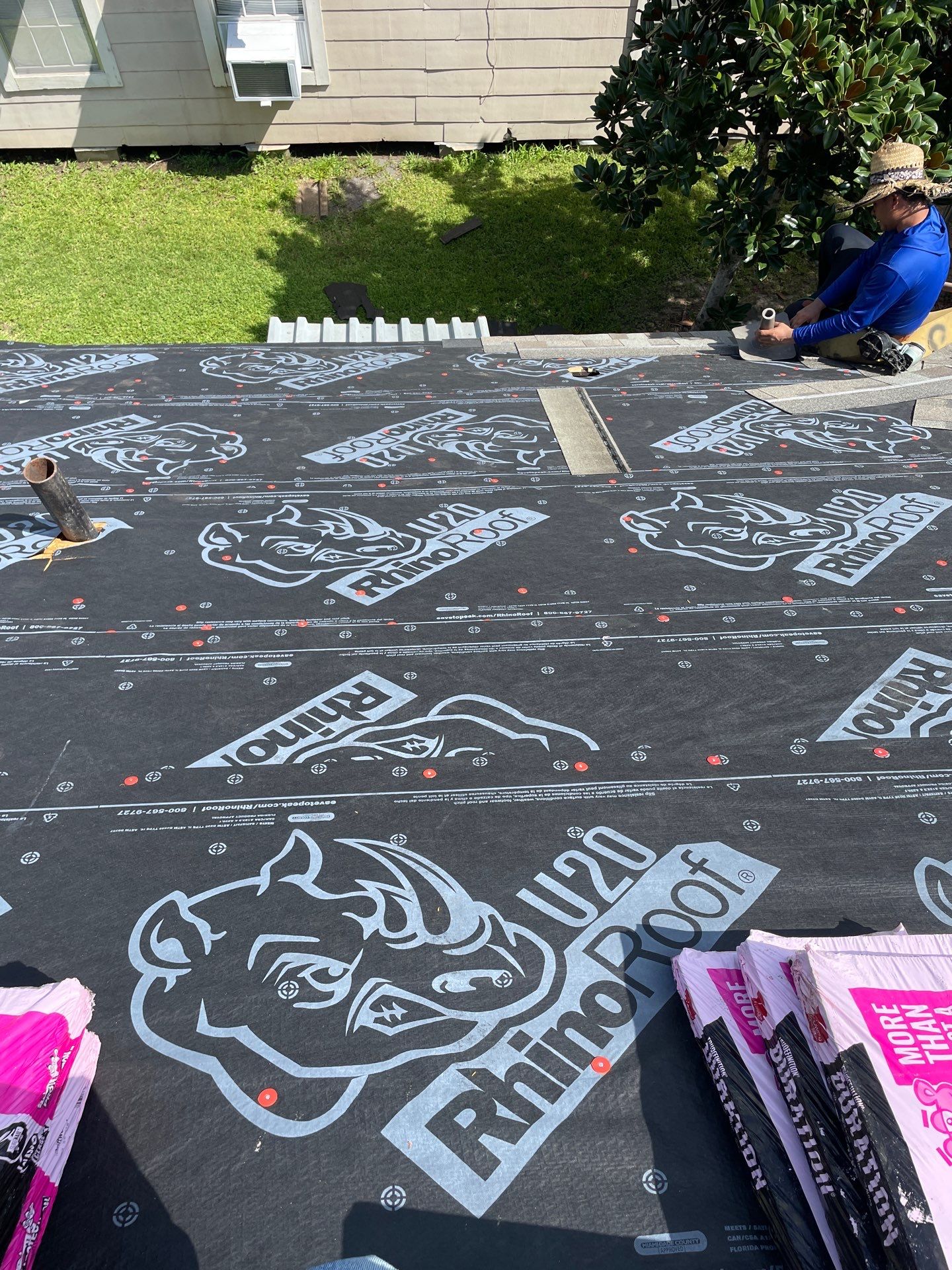 Residential Roofing Installation using Owen's Corning Duration (Lifetime) Shingles by Roof Repair Company