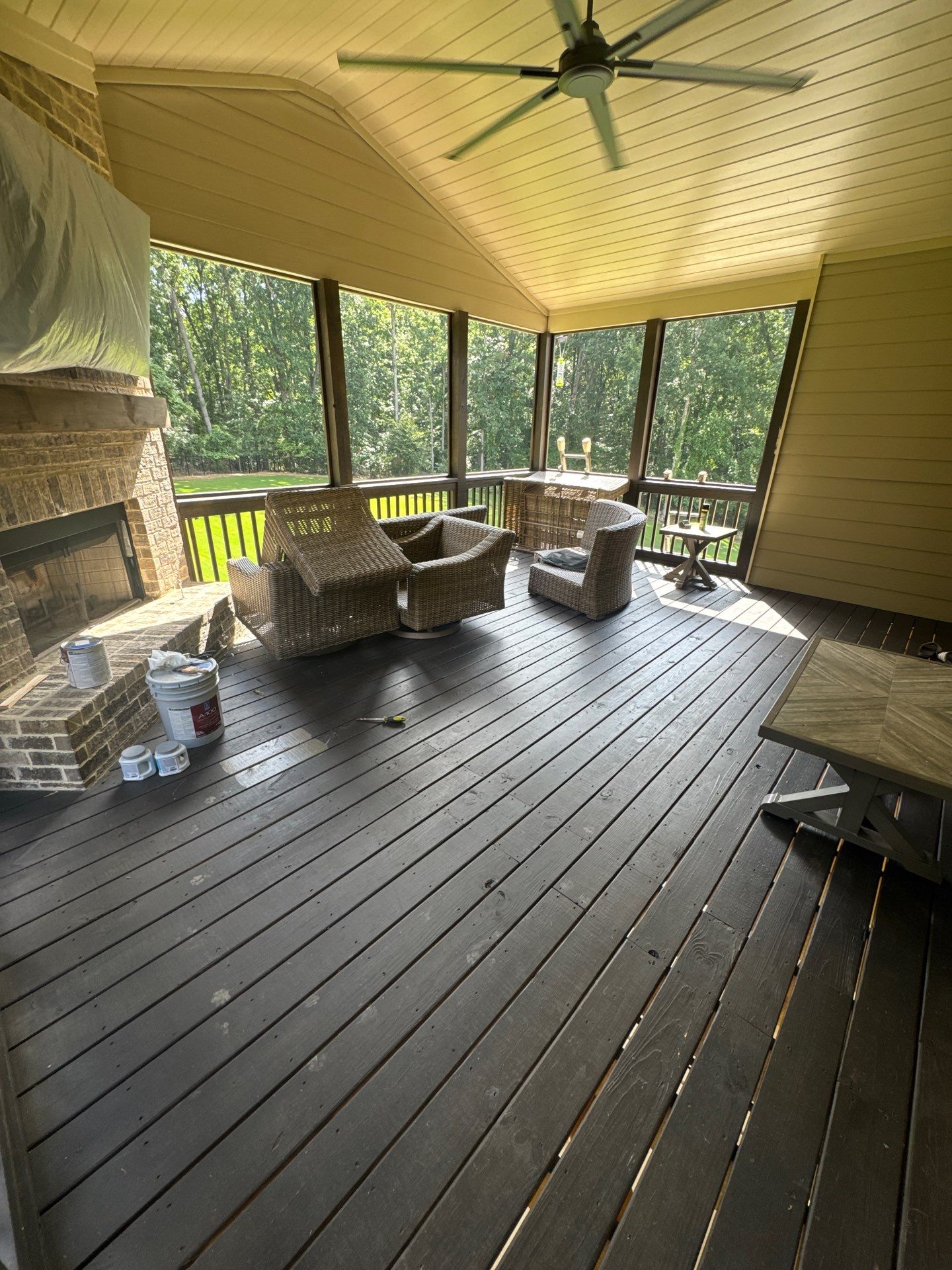 Exterior Painting and Multi-Level Deck Refinishing in Jefferson by Swift Home Renovations