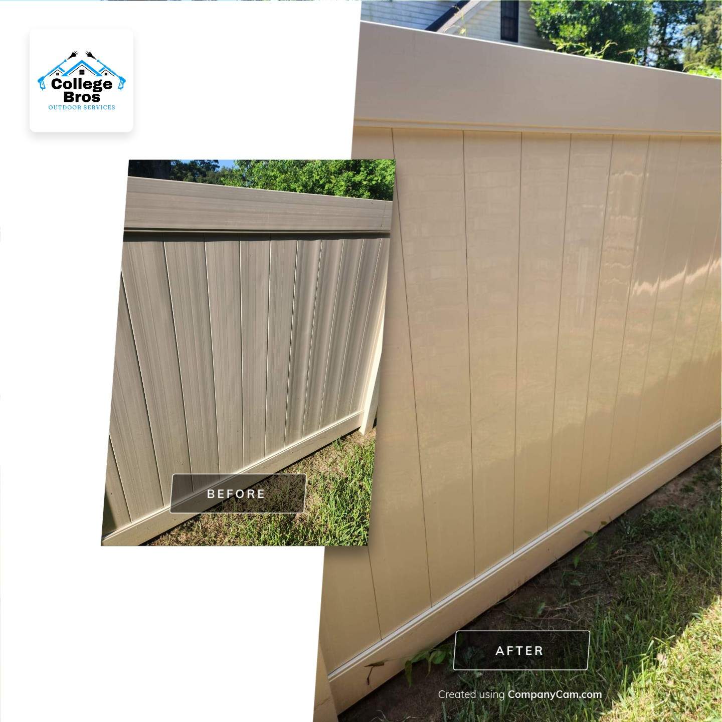 Fence Soft Wash by College Bros Outdoor services