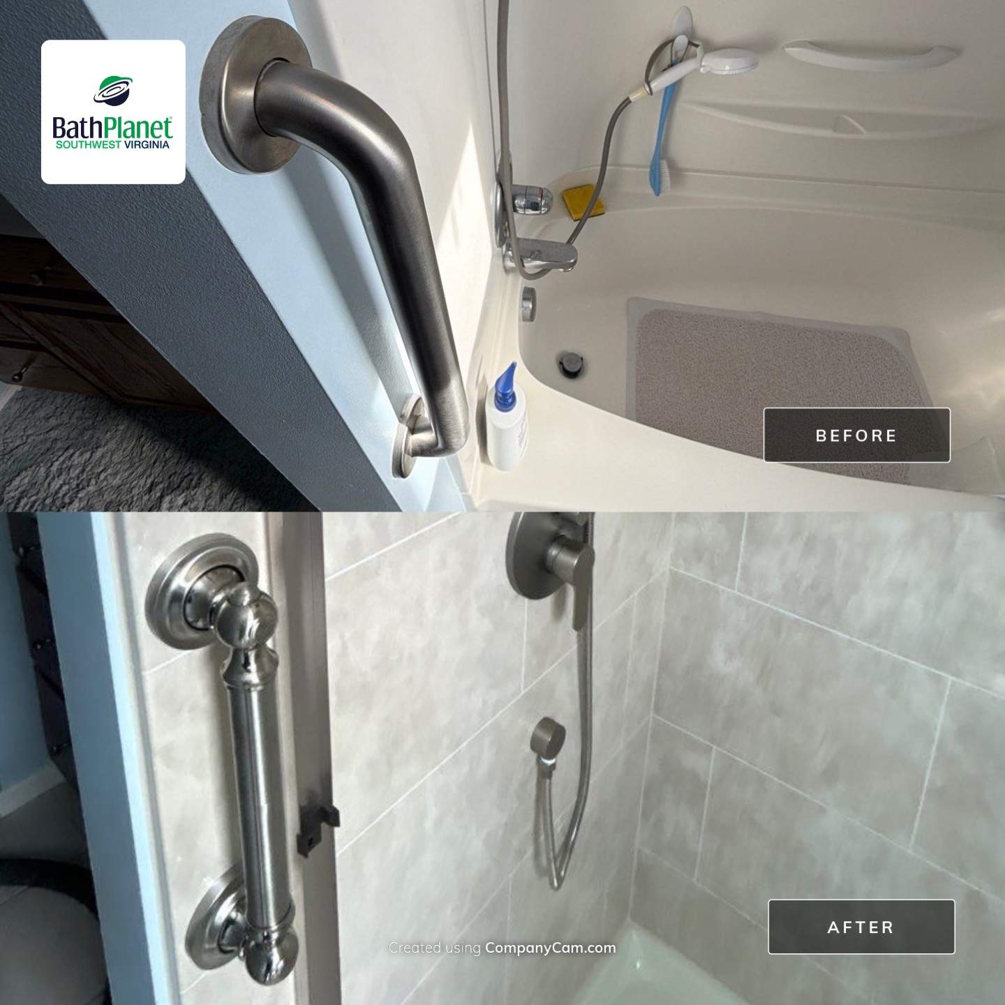 Tub to Shower by BathPlanet SW Virginia