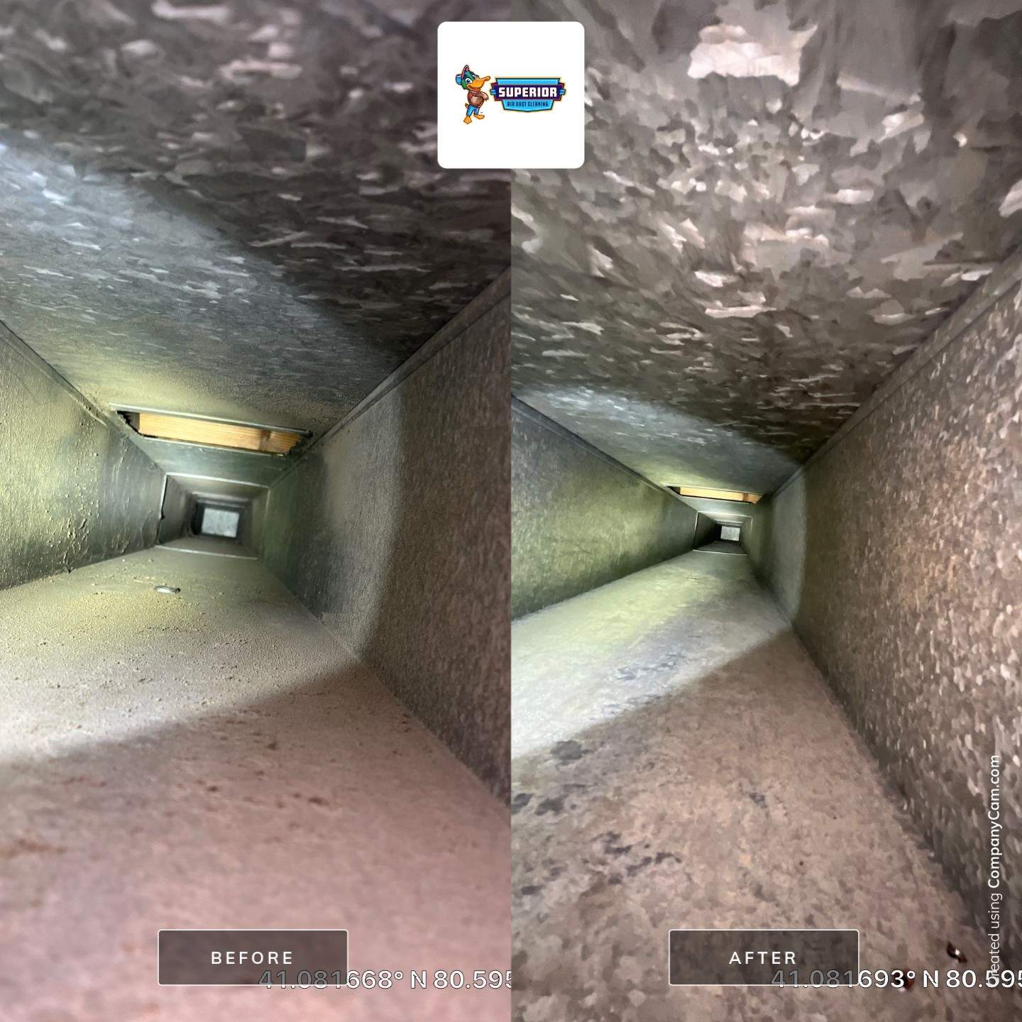 Air Duct Cleaning With a Vacuum Truck in Campbell, OH by Superior Air Duct Cleaning