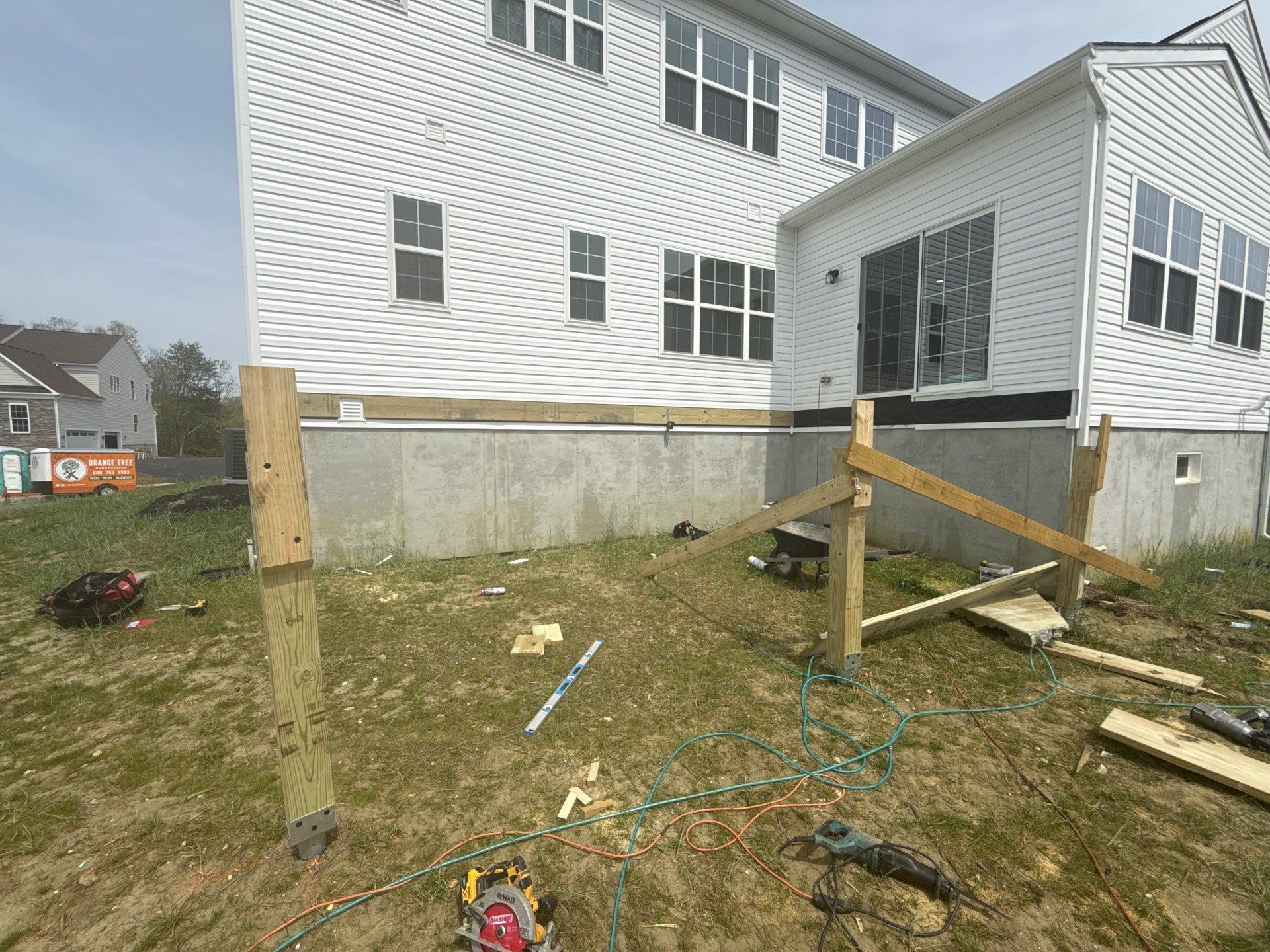New deck + Manual Louvered Pergola by deck guardian