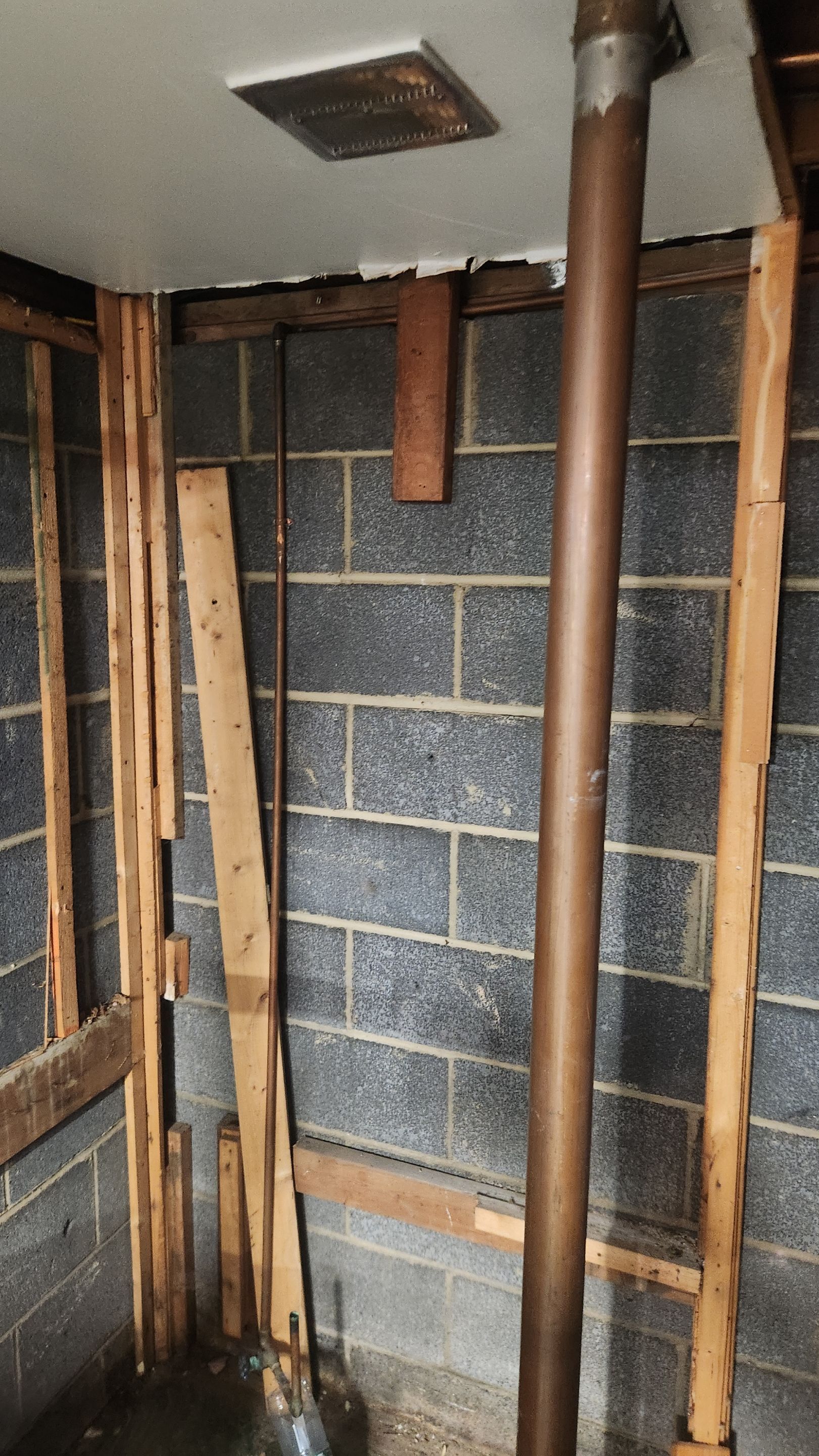Interior French Drain & Mold Remediation Project in Manville, New Jersey by Pure Service Pro, LLC 