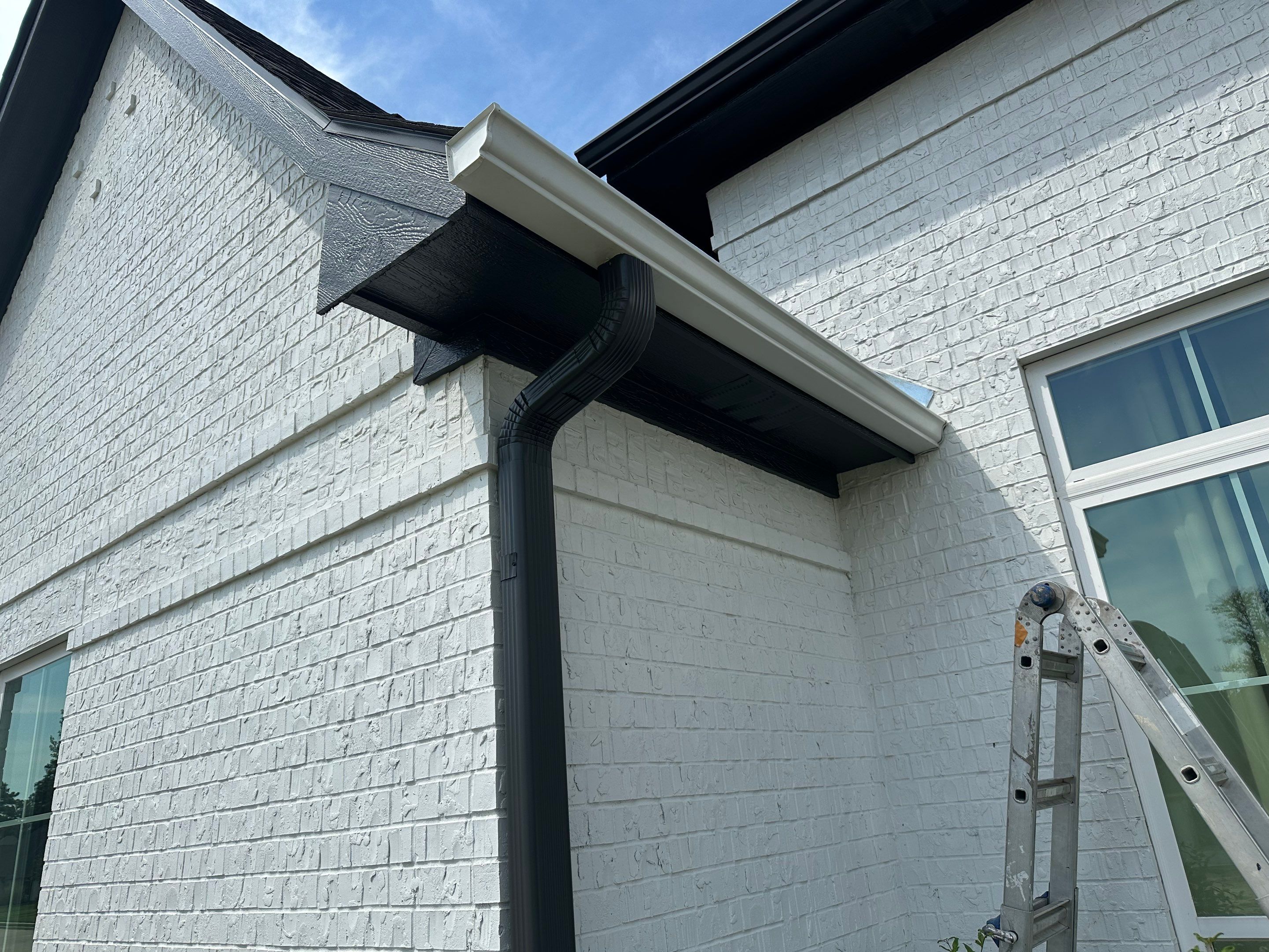 Exterior Painting in Longview, TX | Roof & Eaves in Elegant Black by Quality Coats Painting