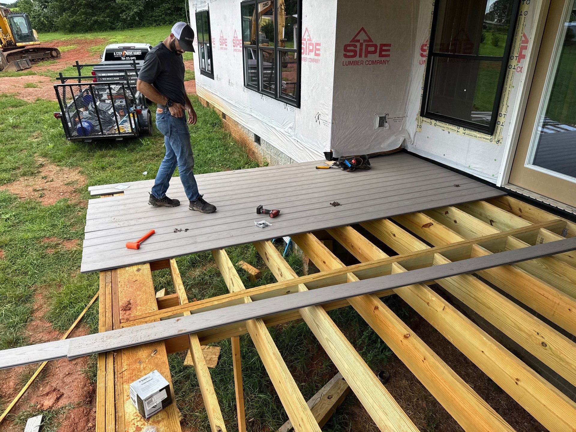 Massive Deck Completed with Custom Details! by A Step Above Handy LLC 