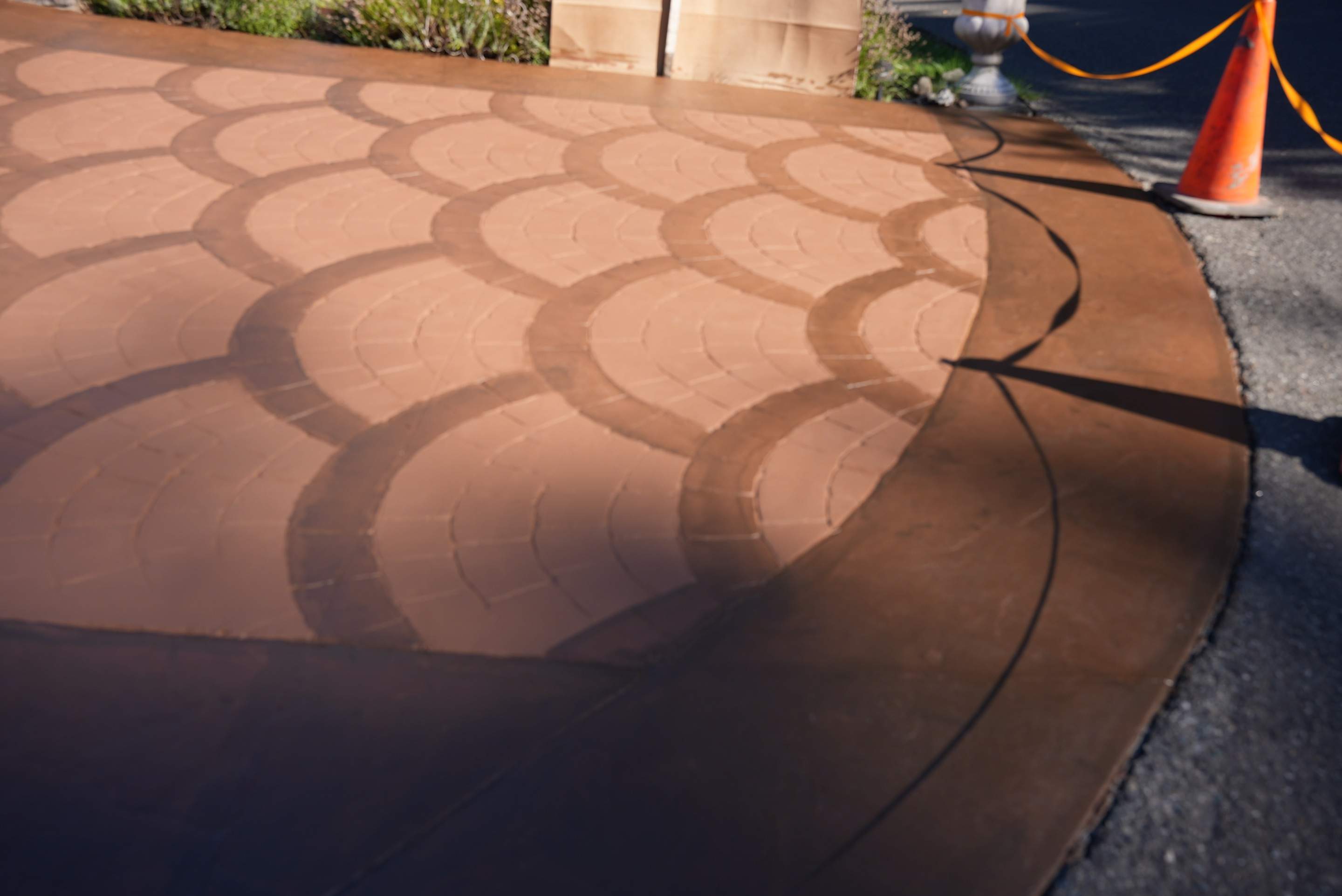 Mehta | Tiled Driveway with Sealer & Retaining Wall  by Jireh Asphalt & Concrete Inc 