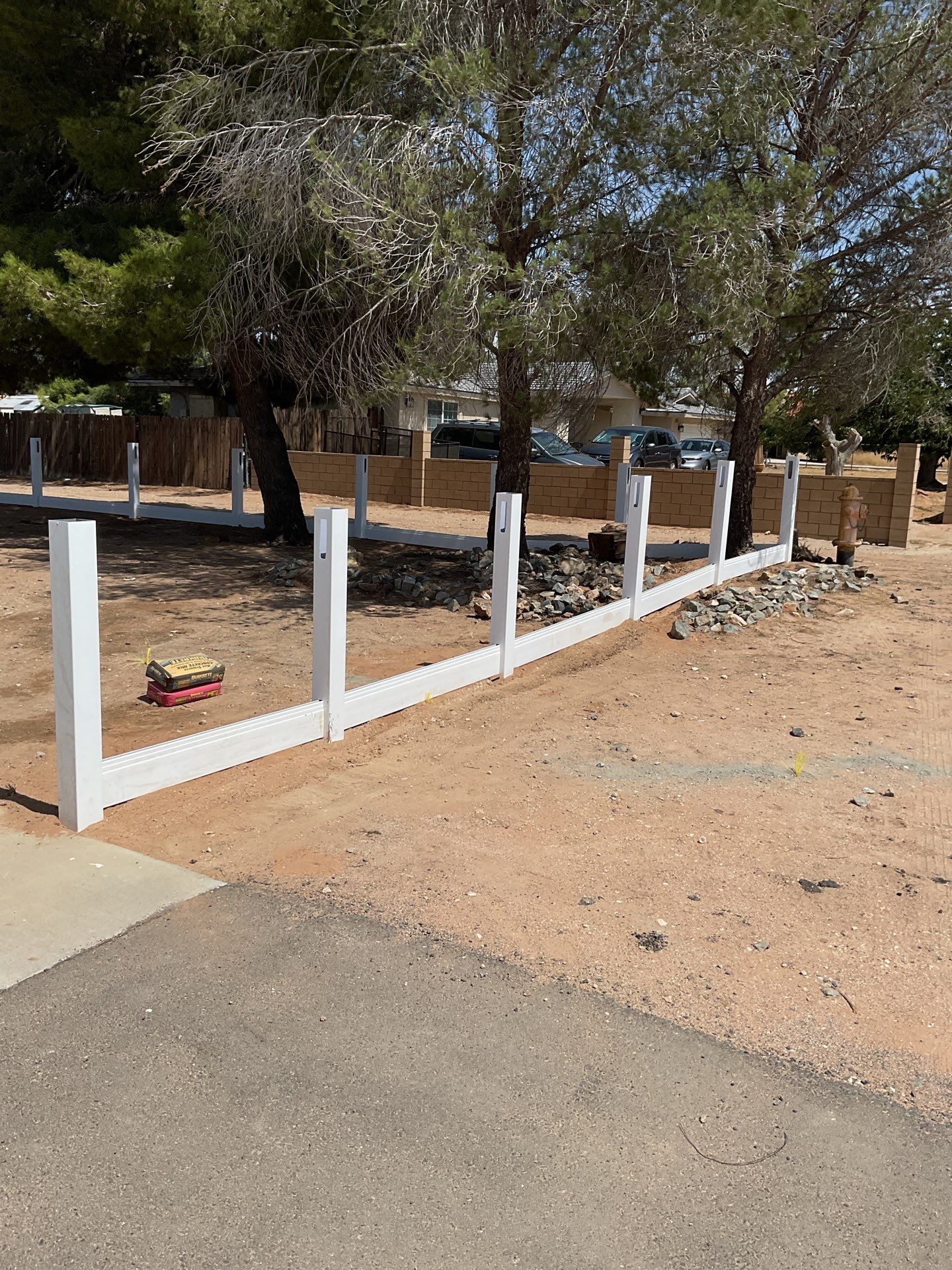Fence Installation using Vinyl by Fence Guys Inc. 