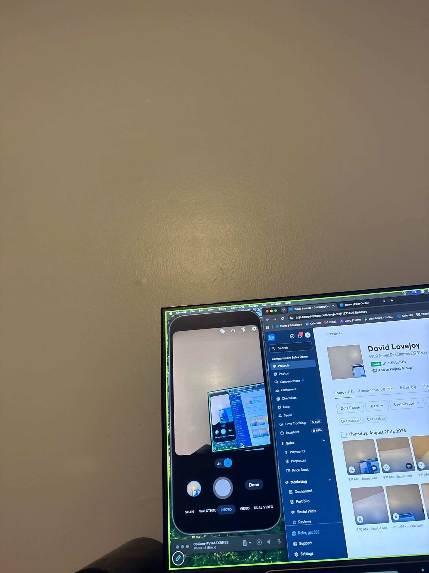 Interior Drywall Repair and Surface Preparation in Denver by CompanyCam Sales Demo