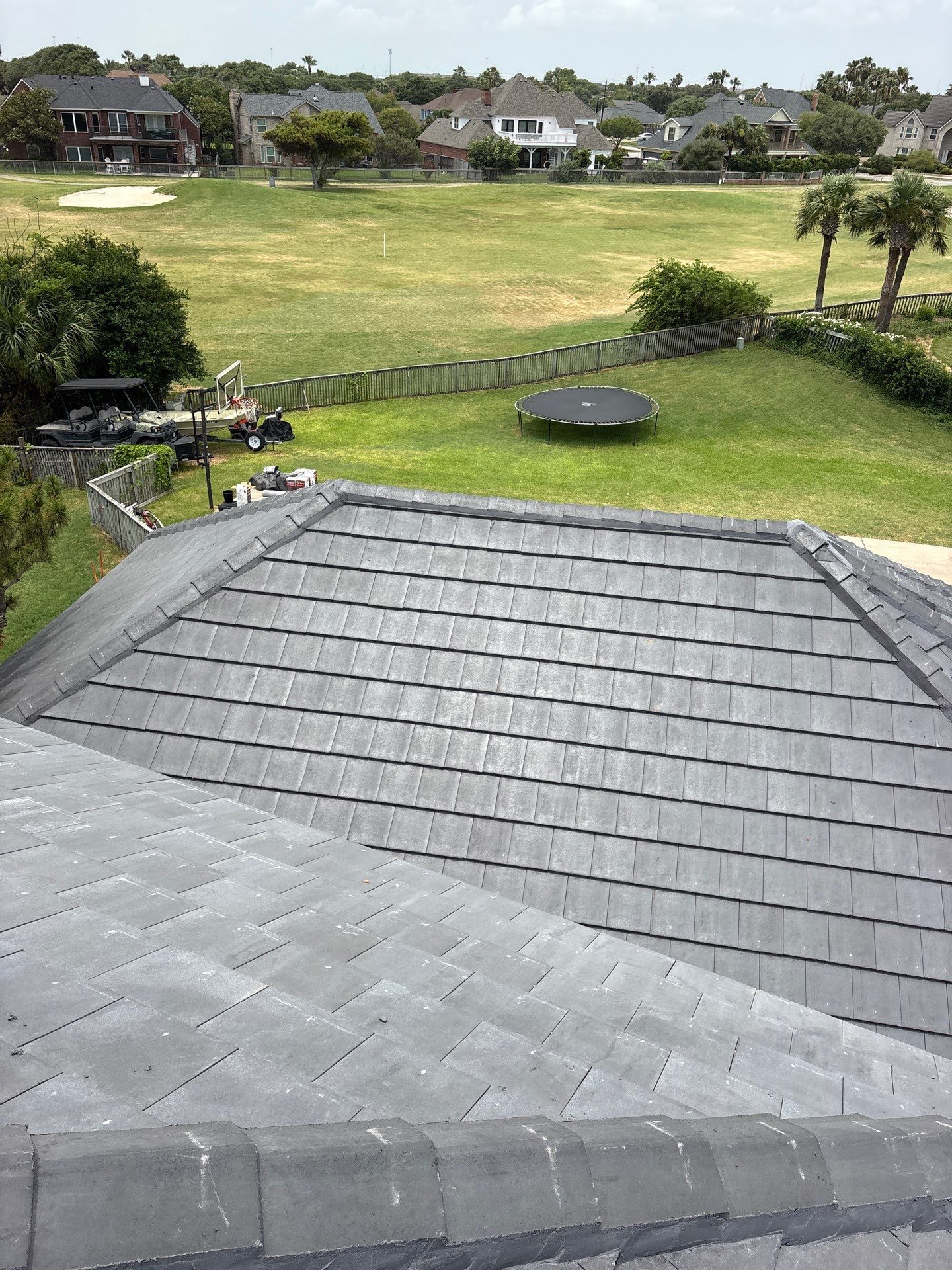 Golf-Proof Tile Roof by Bayfront Roofing and Construction