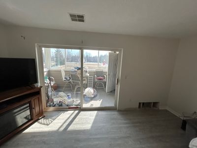 Water damage repair and repaint