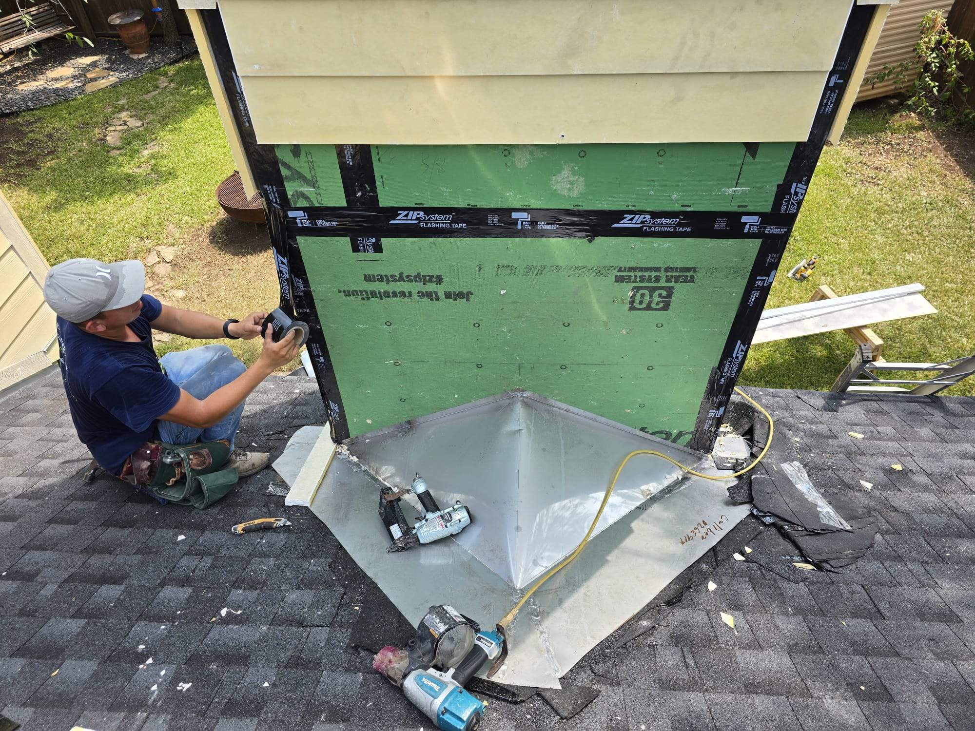 Architectural Shingle Roofing Replacement and Decking Repair in Cedar Park by Caliber Restoration LLC