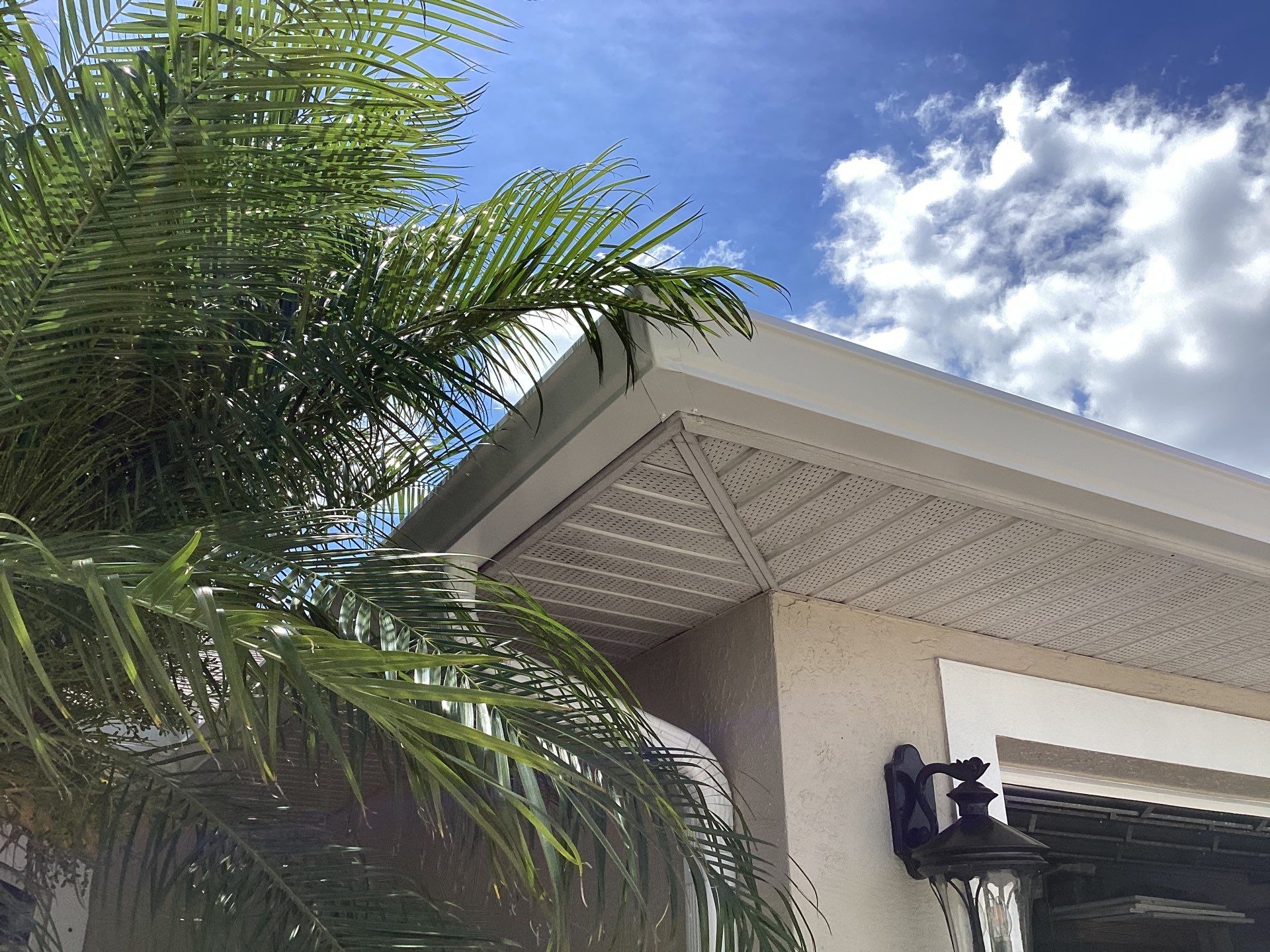 Soffit and Fascia Installation using Vinyl Soffit by Gutter Professors