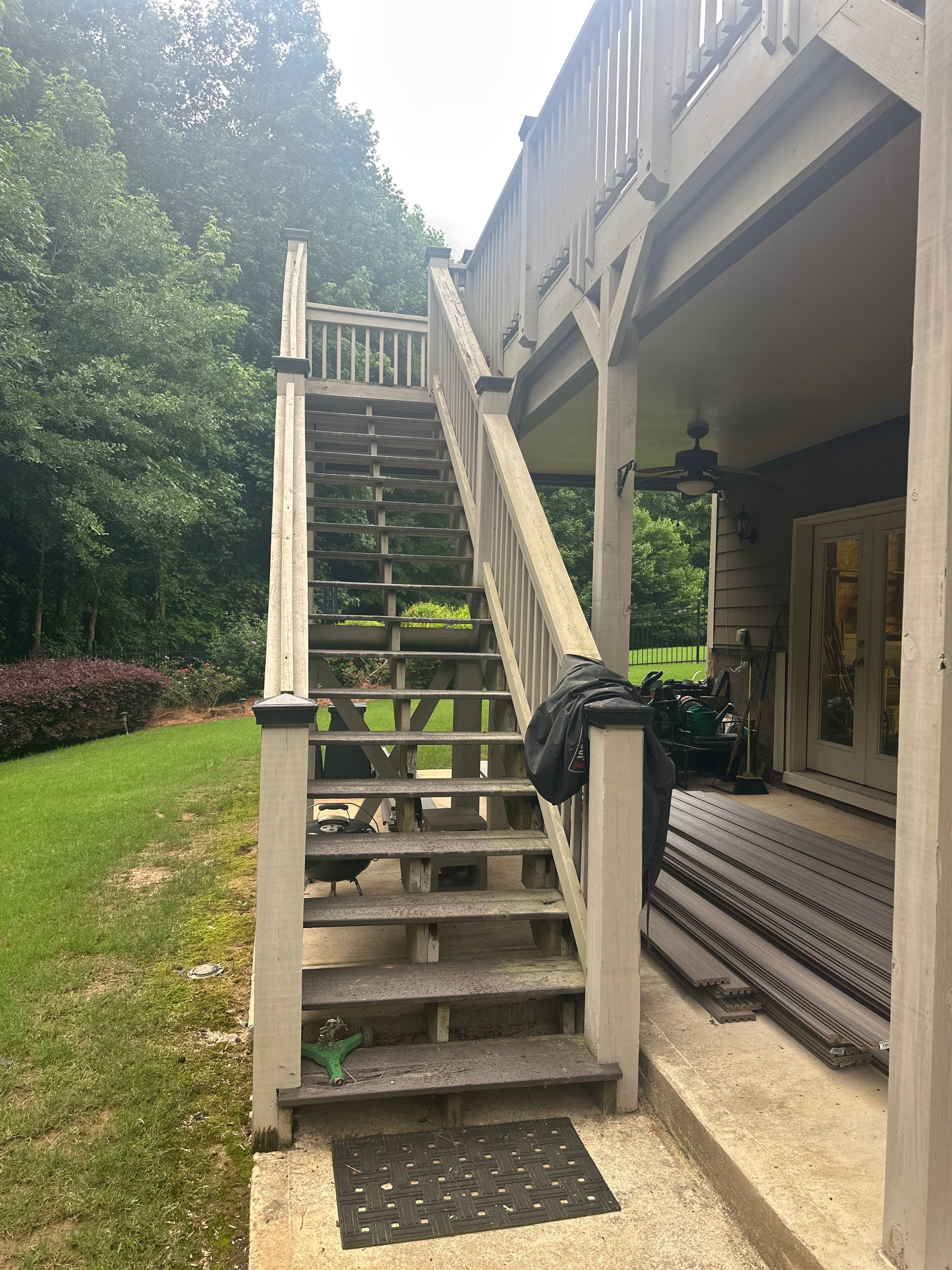 Woodstock, GA Deck Resurface using Trex Enhance Natural Series in the Rocky Harbor Color by Nelson Exteriors 