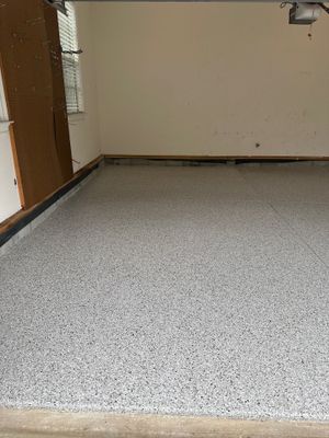 Garage Floor Coating using Coyote