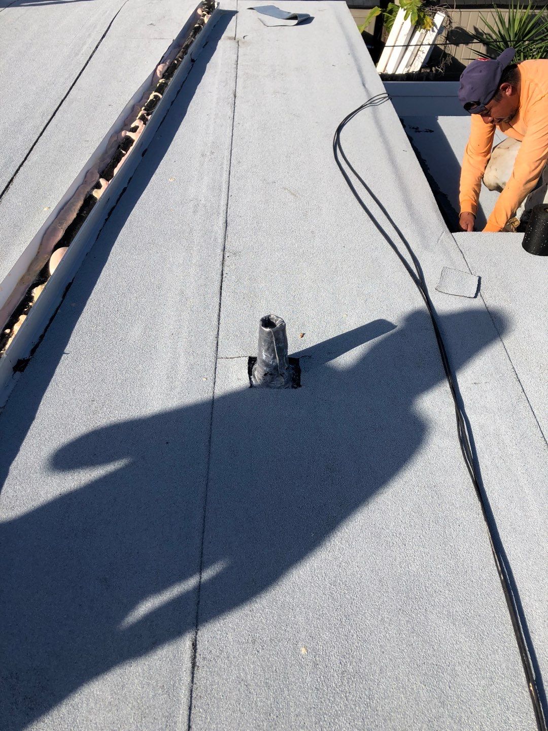Residential Re-Roof using Polyglass Self-Adhered Flat Deck by First Due Roofing