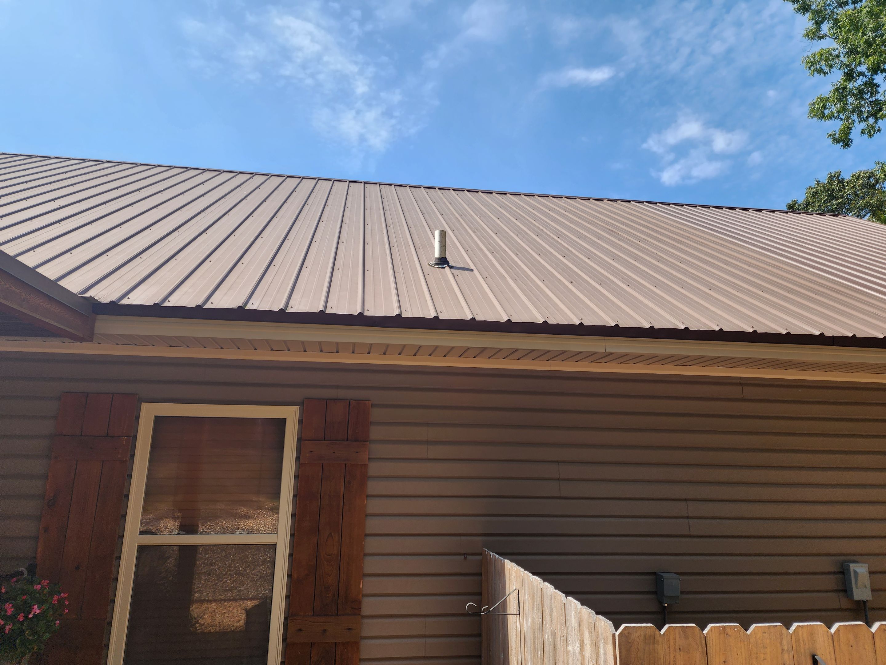 Residential Metal Roof Replacement using Reed's Metals: 26 GA. Standing Seam: Charcoal Grey by Hostetler Roofing