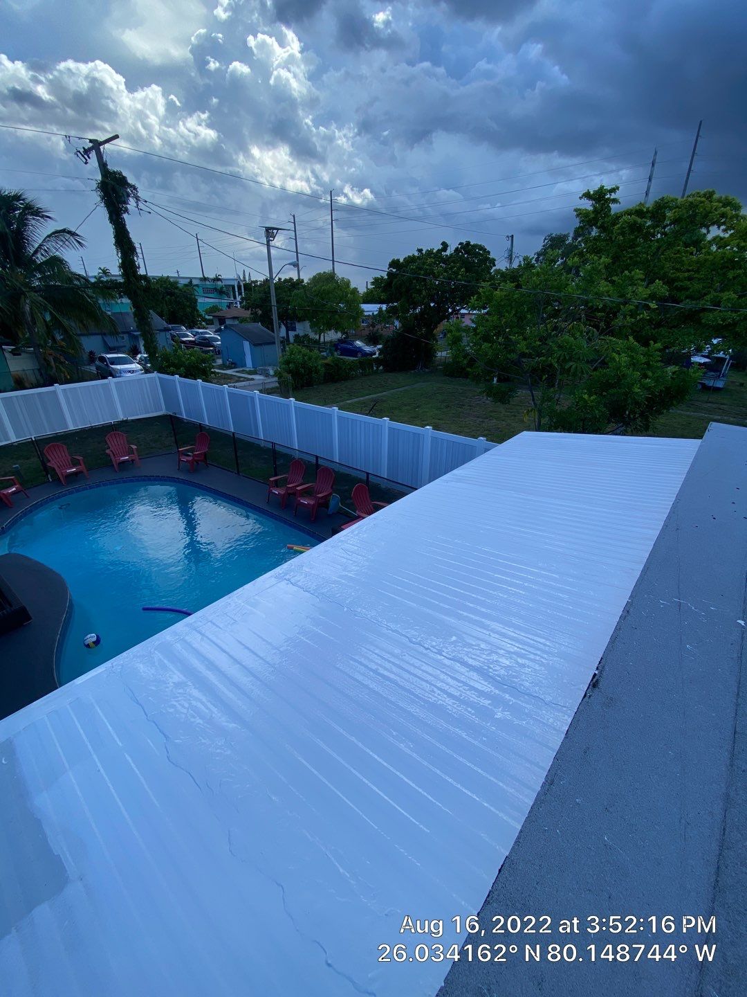 Standing Seam Metal & Flat Re-Roof using 1.5" Nail Strip 24ga Black Matte Kynar Coated Standing Seam Metal Panels by Morton Roofing, Inc.