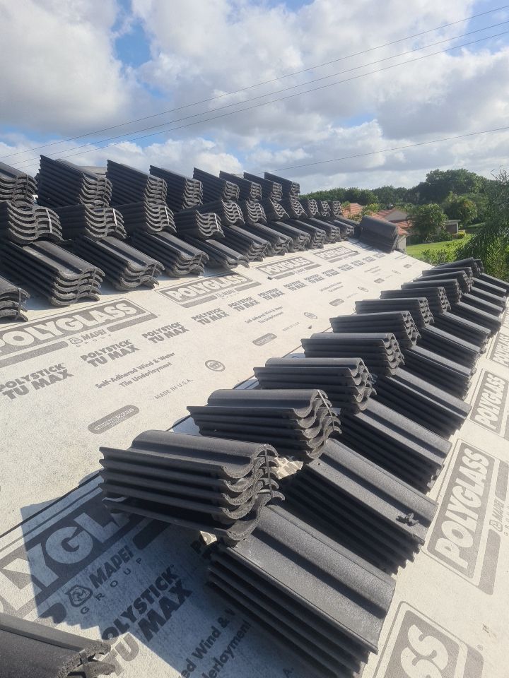 Residential Roofing Installation using Eagle Roofing Tile by BLUES BROTHERS ROOFING
