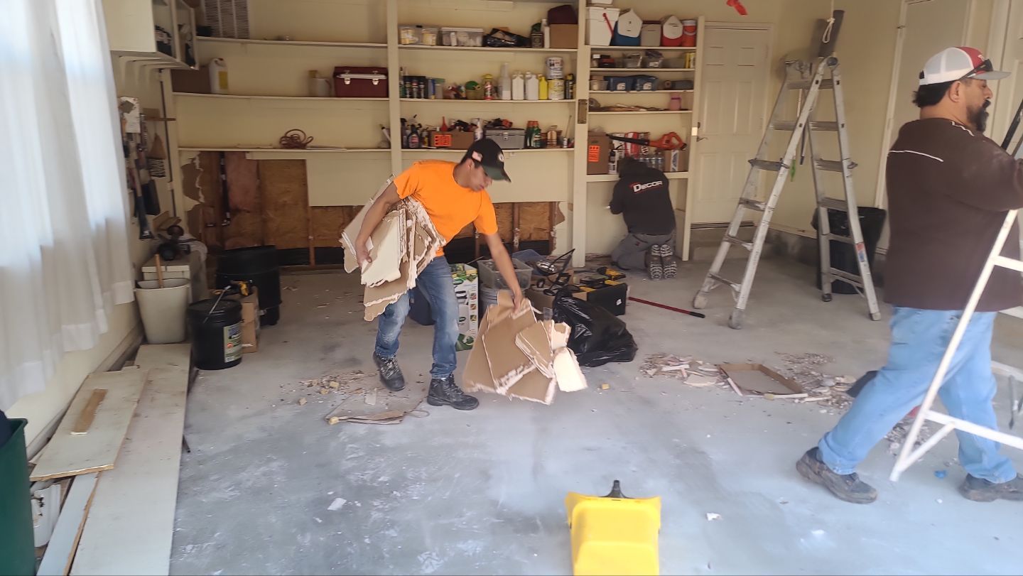 Water Mitigation Project in Mounds by Decor Roofing & Restoration