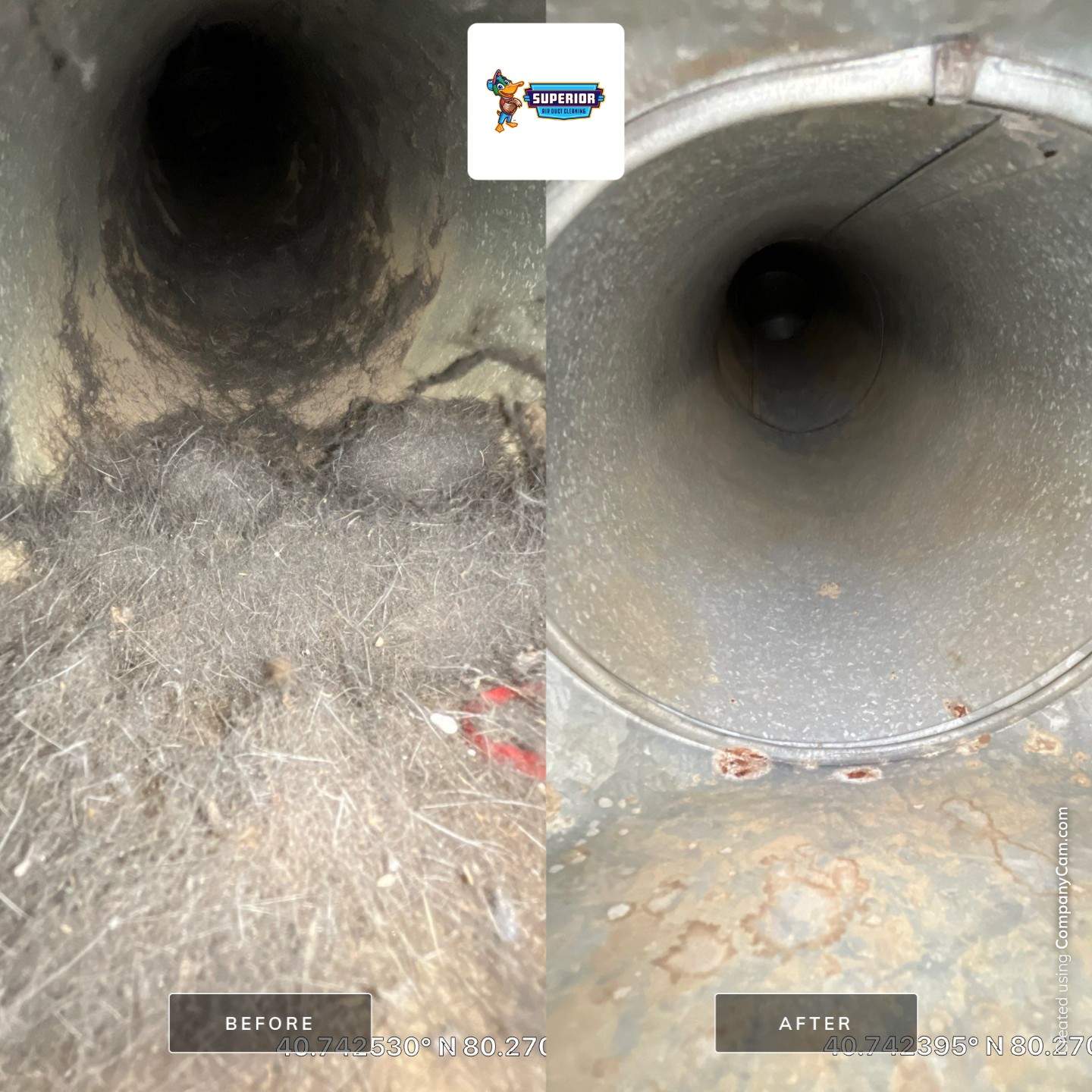 Air Duct Cleaning With a Vacuum Truck in New Brighton, PA by Superior Air Duct Cleaning