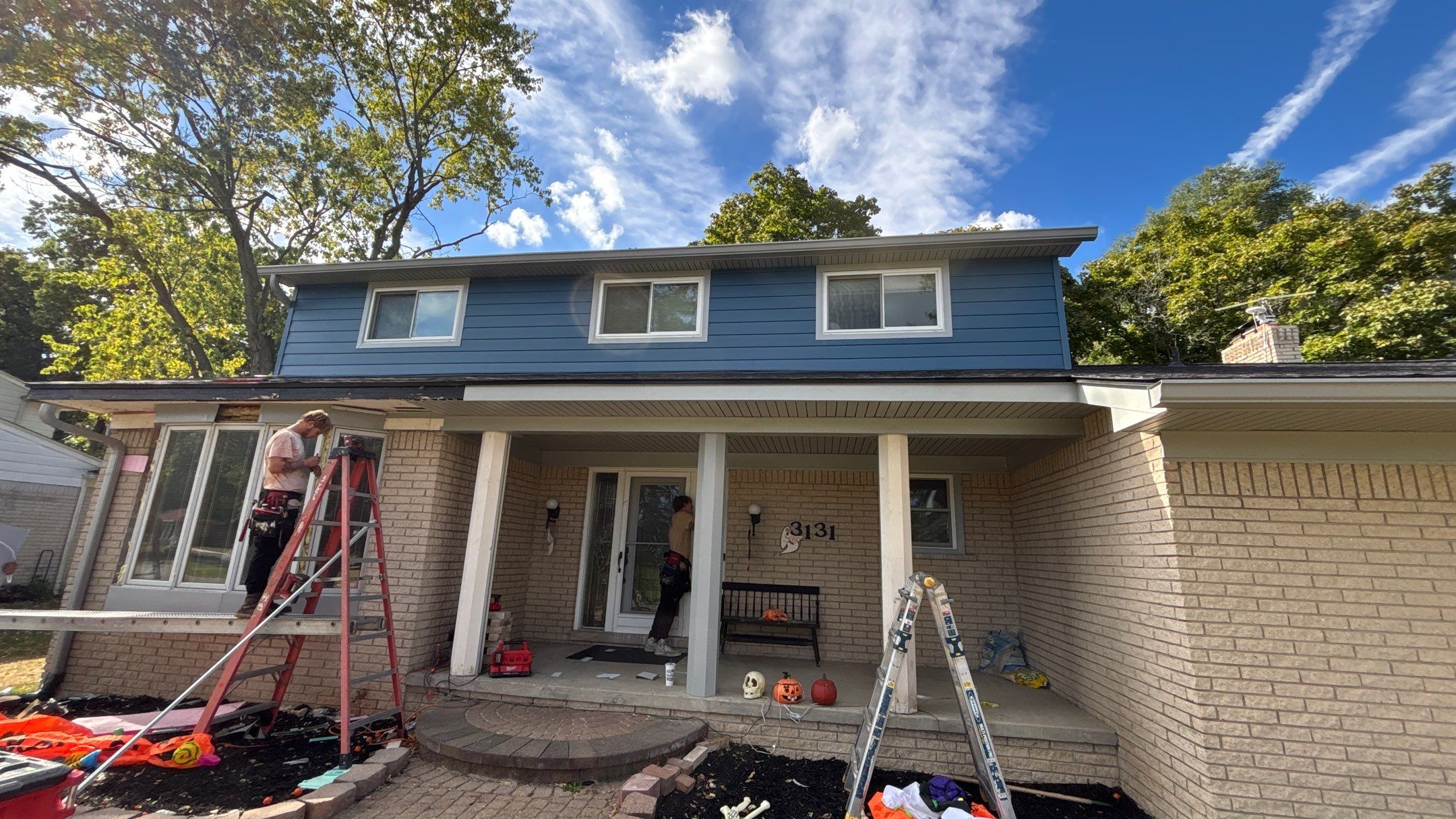 Siding Replacement using Ascend Laguna Blue by 180 Contractors