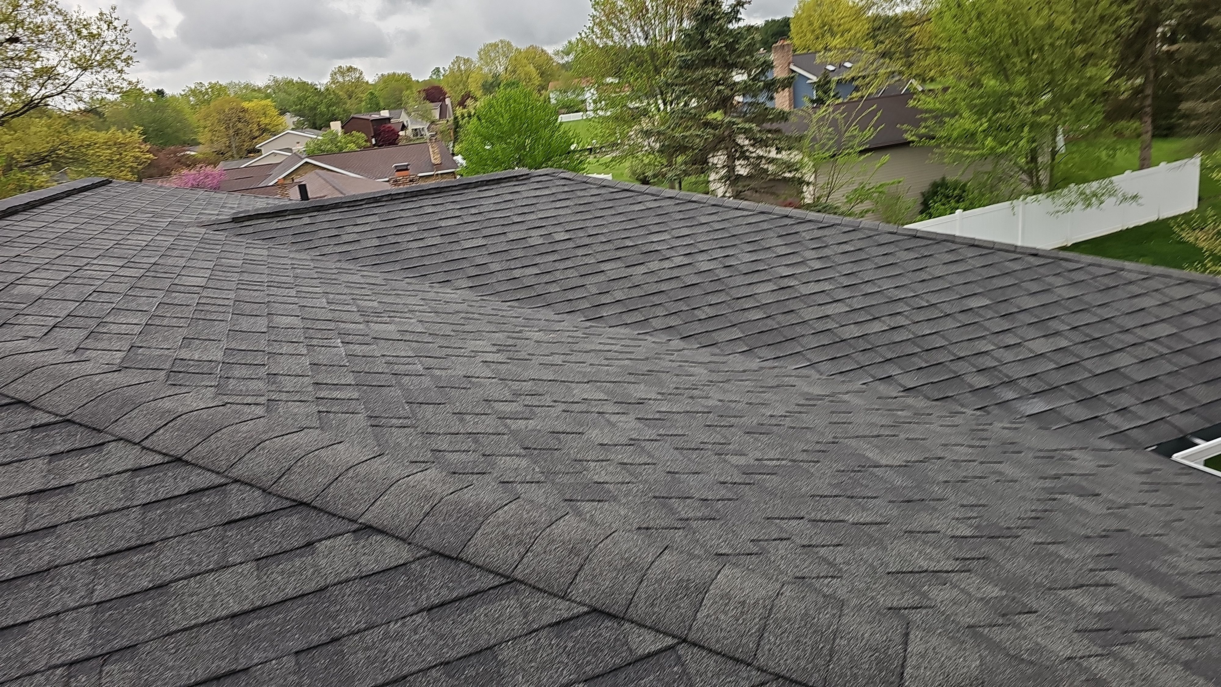 Atlas Pinnacle, Color, Burnt Hickory, Drip Edge, Color, Royal Brown by Eagle Eye Roofing