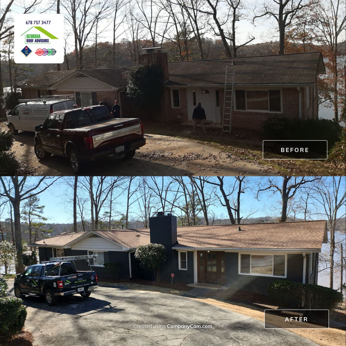 Damaged roof hit by storms! by Georgia Roof Advisors