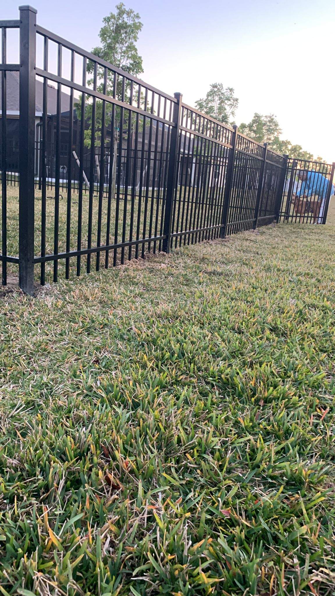 Black Aluminum Picket Fence Installation for Port Charlotte Residence by True Fence LLC