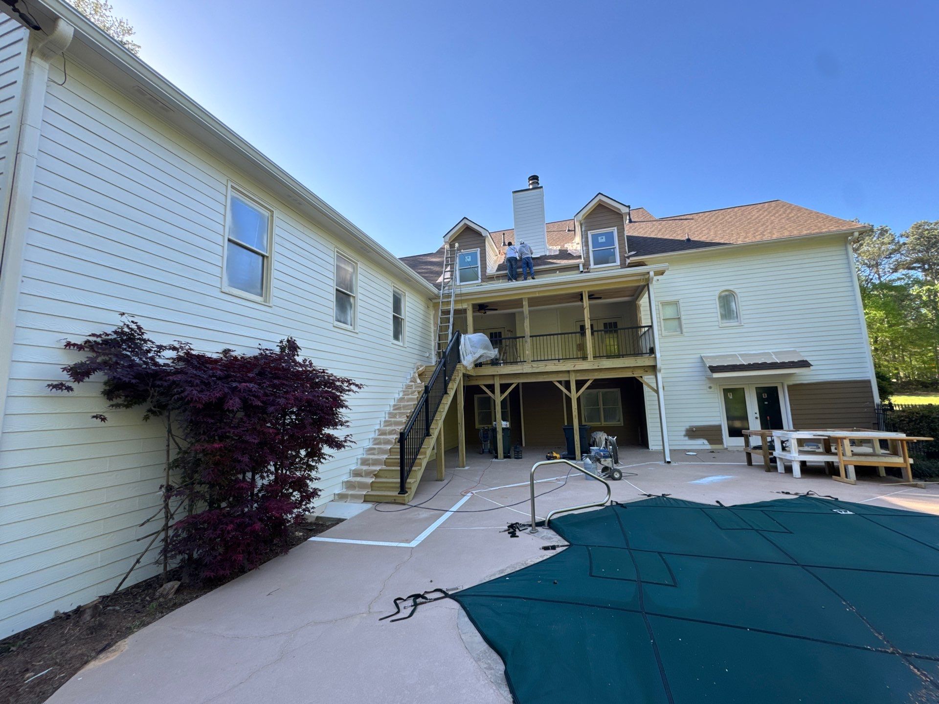 Full Exterior Painting and Siding Update in Powder Springs, Georgia by Swift Home Renovations