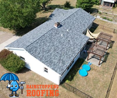 Residential Roofing Installation using GAF Timberline HDZ Biscayne Blue